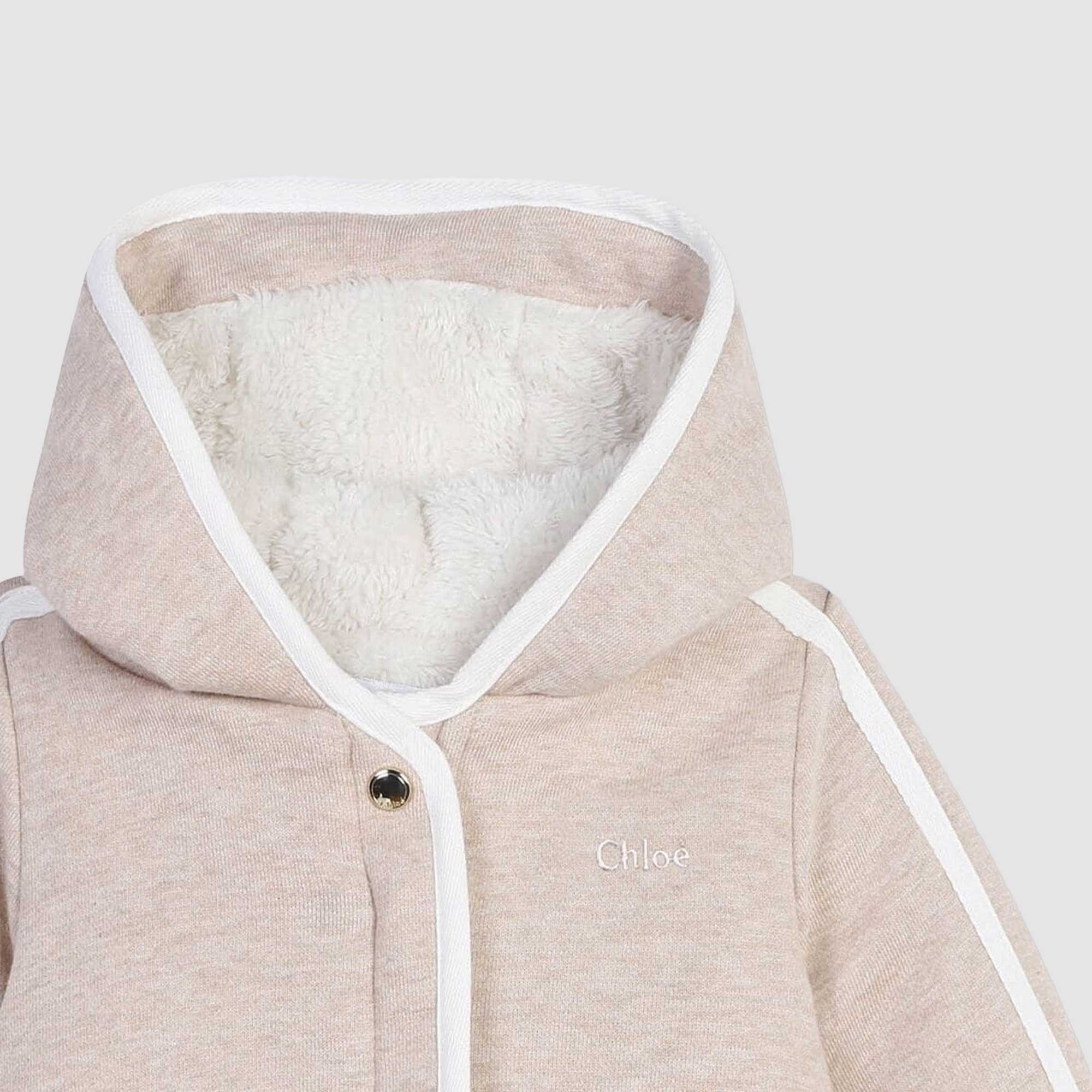 Cappotto con cappuccio beige unisex in cotone - annameglio.com abbigliamento moda