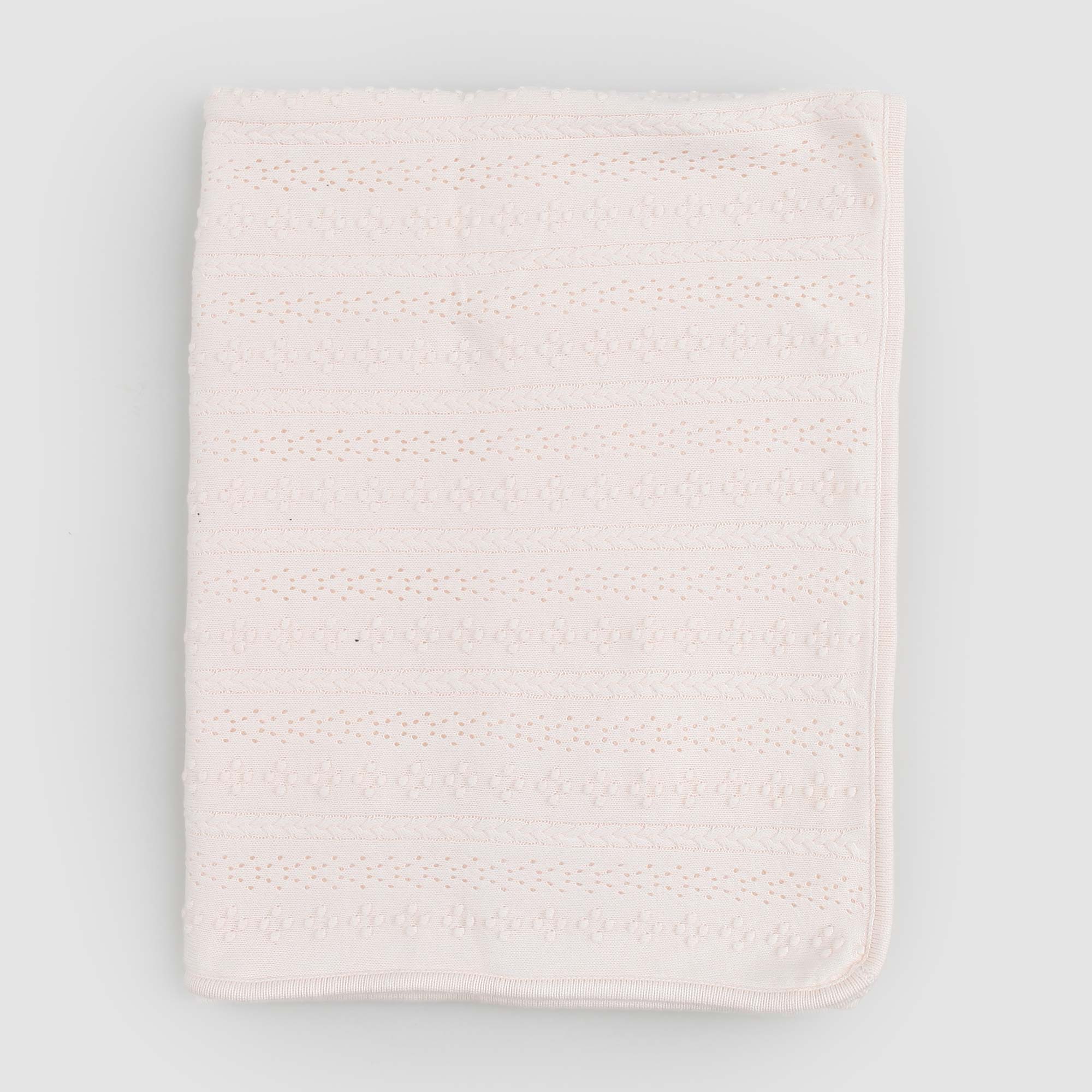 Copertina lavorata a maglia rosa - annameglio.com abbigliamento moda