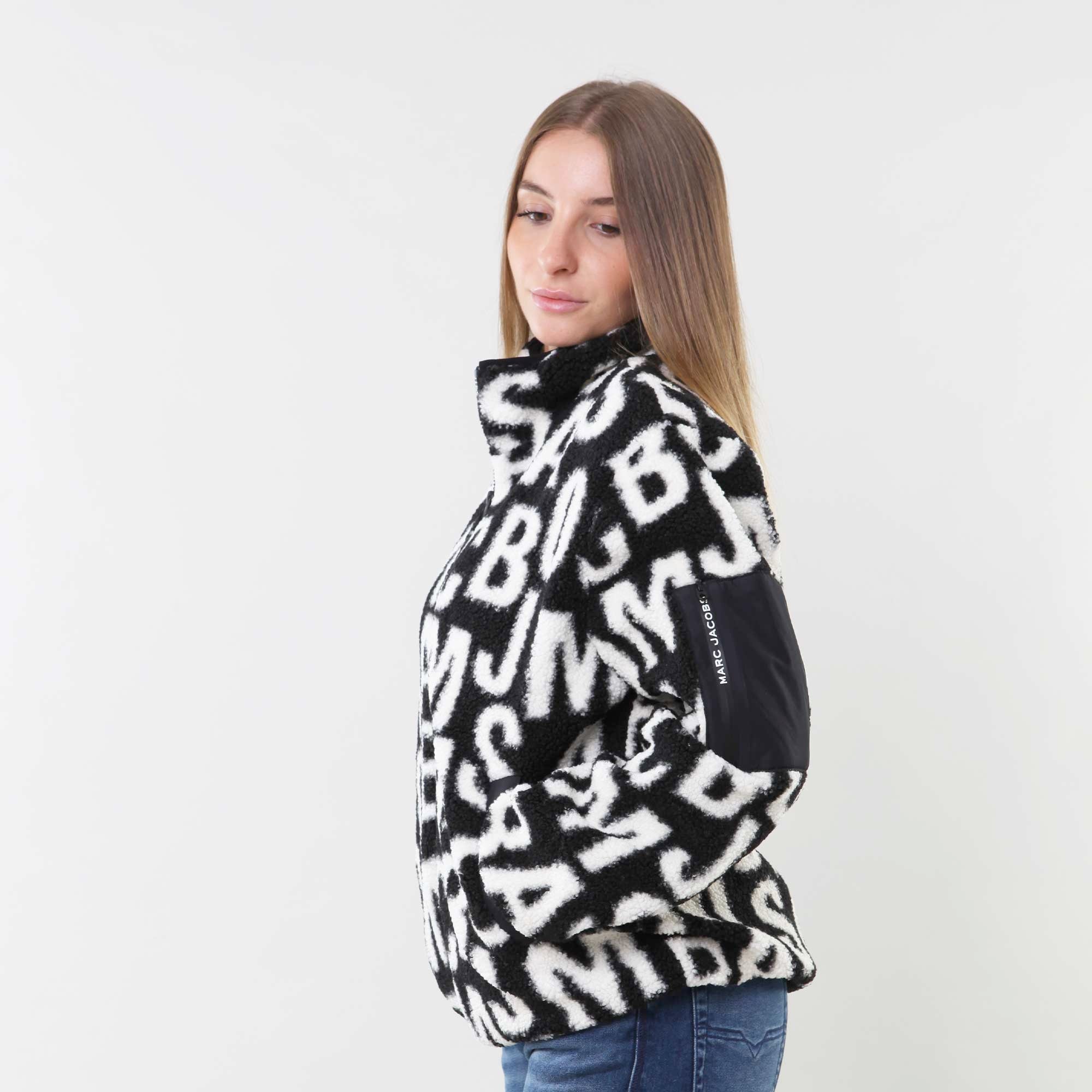 Cardigan con zip in ecopelliccia con monogramma - annameglio.com abbigliamento moda