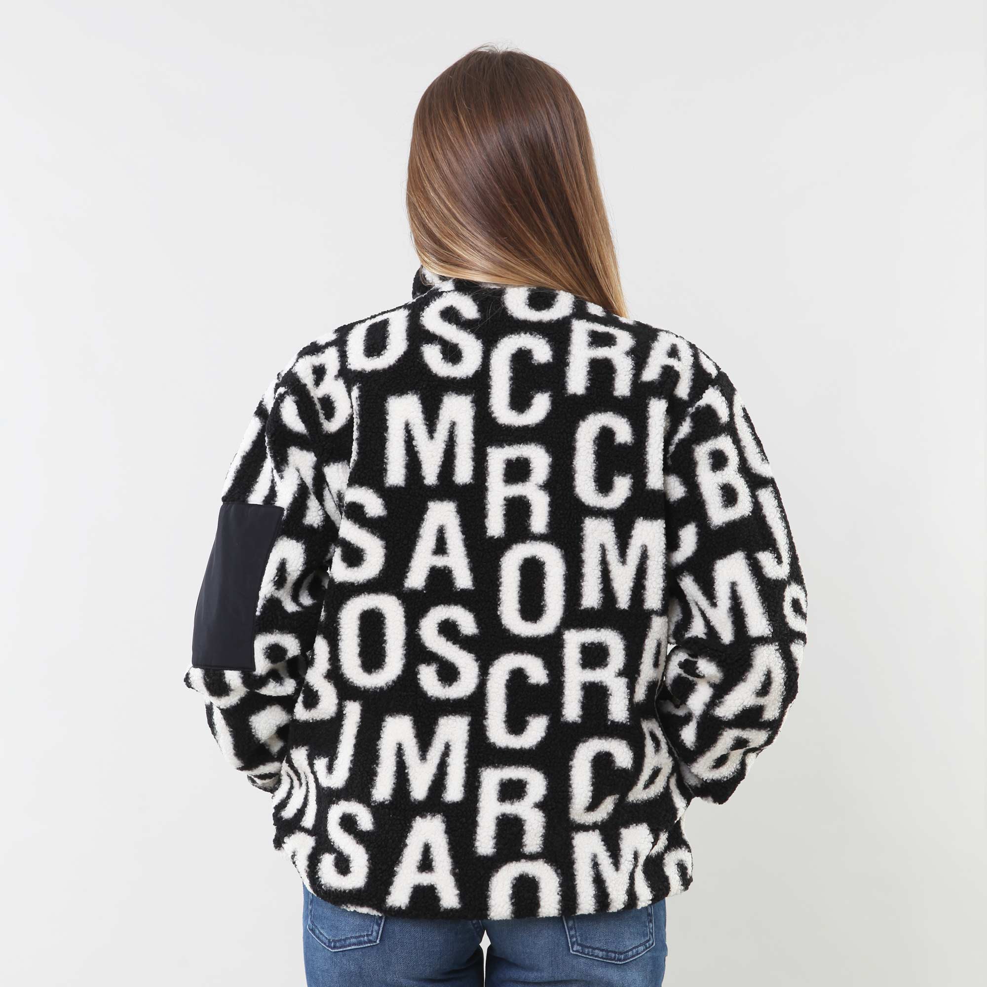 Cardigan con zip in ecopelliccia con monogramma - annameglio.com abbigliamento moda