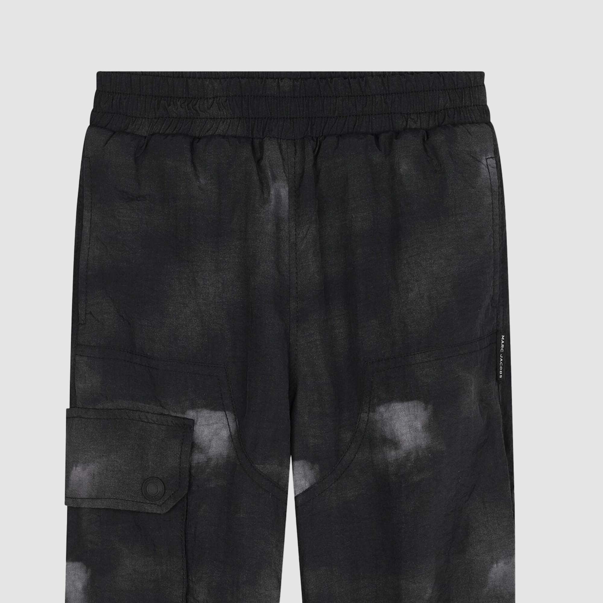 Pantalone jogger nero con sfumature e stampa Smile - annameglio.com abbigliamento moda