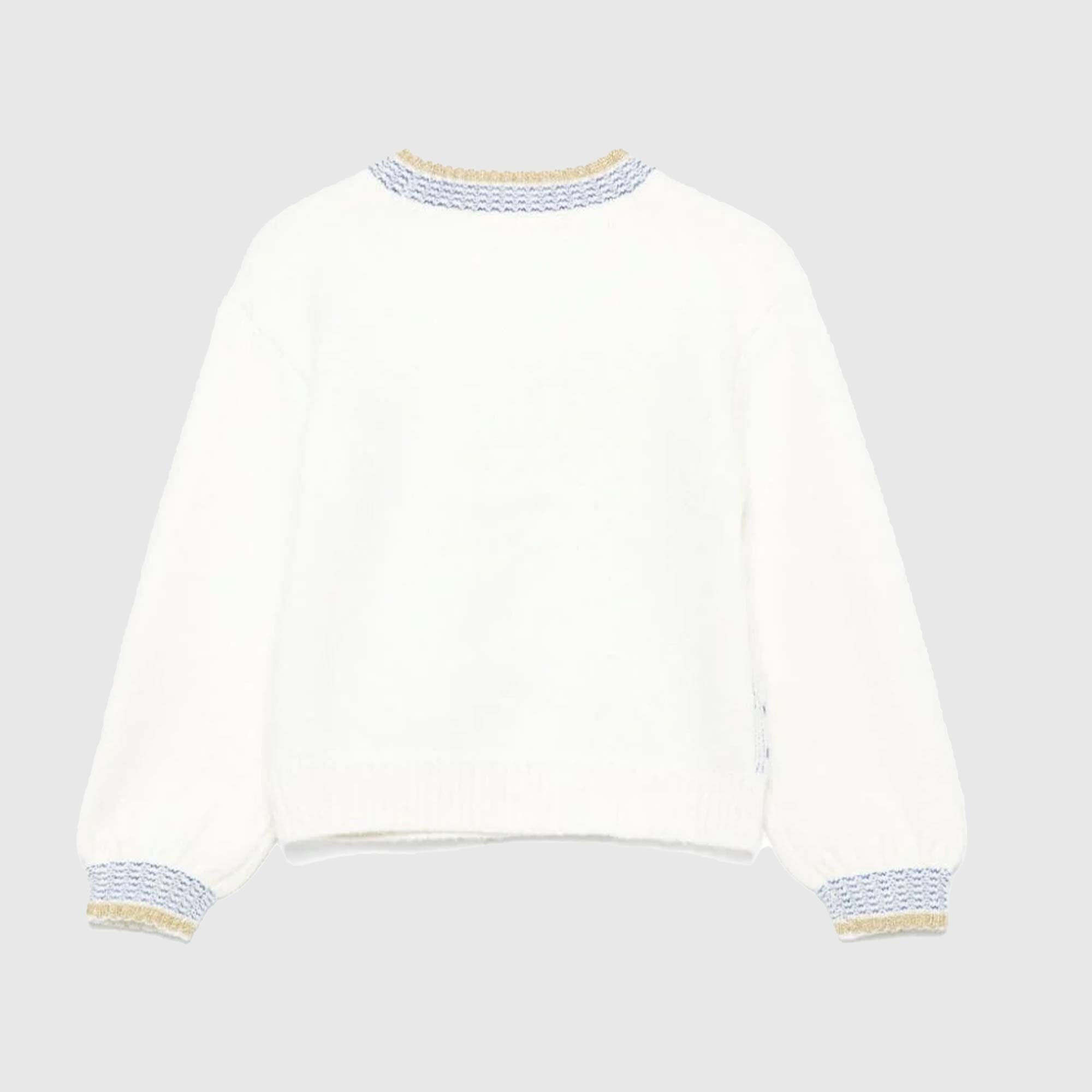 Maglione Panna E Blu BILLIEBLUSH - annameglio.com abbigliamento moda