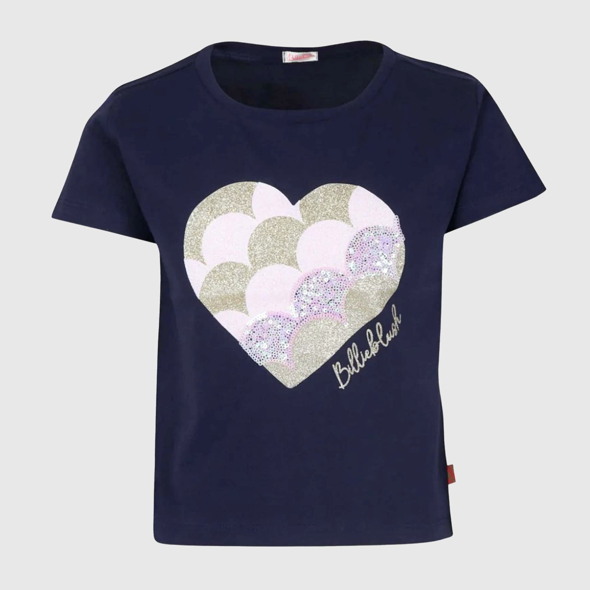 T-shirt Blu Con Paillettes BILLIEBLUSH - annameglio.com abbigliamento moda