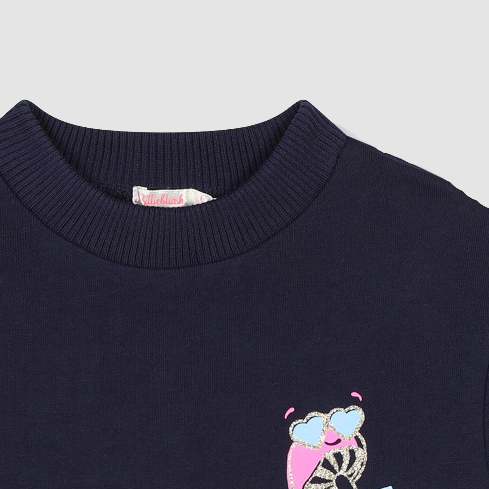 Felpa Blu Firmata BILLIEBLUSH - annameglio.com abbigliamento moda