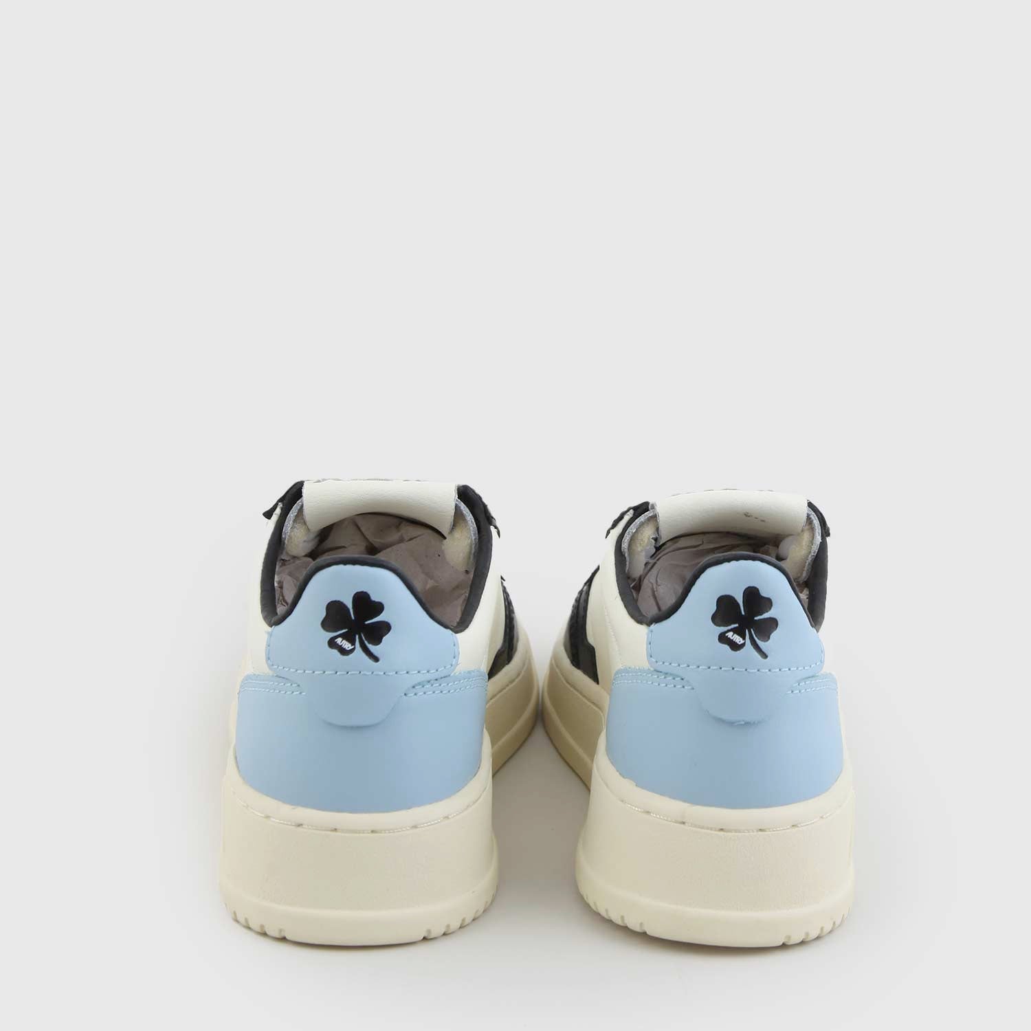 Sneakers Medalist low pelle bianca, nera e blu - annameglio.com abbigliamento moda