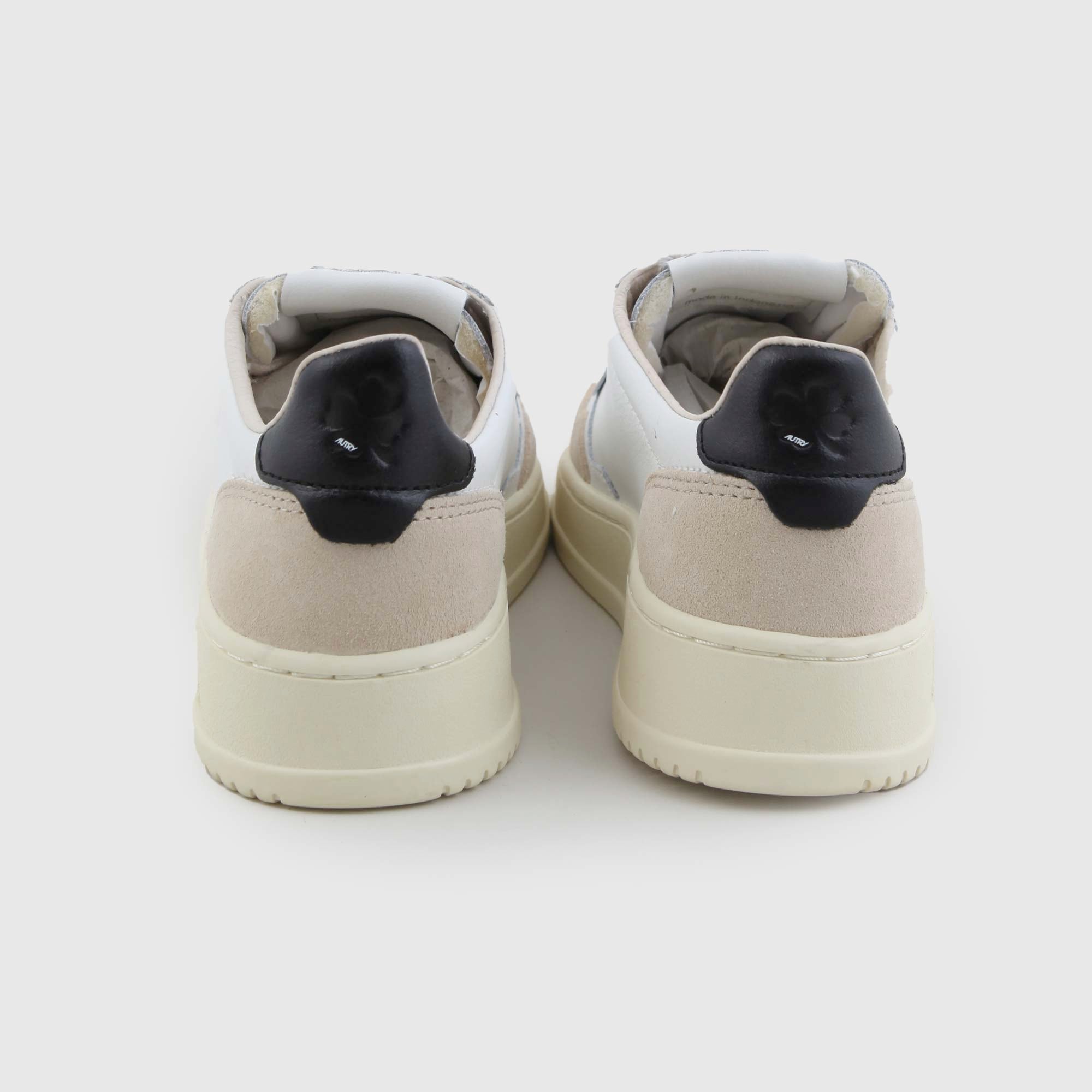 Sneakers medalist low bianche beige e nere - annameglio.com abbigliamento moda