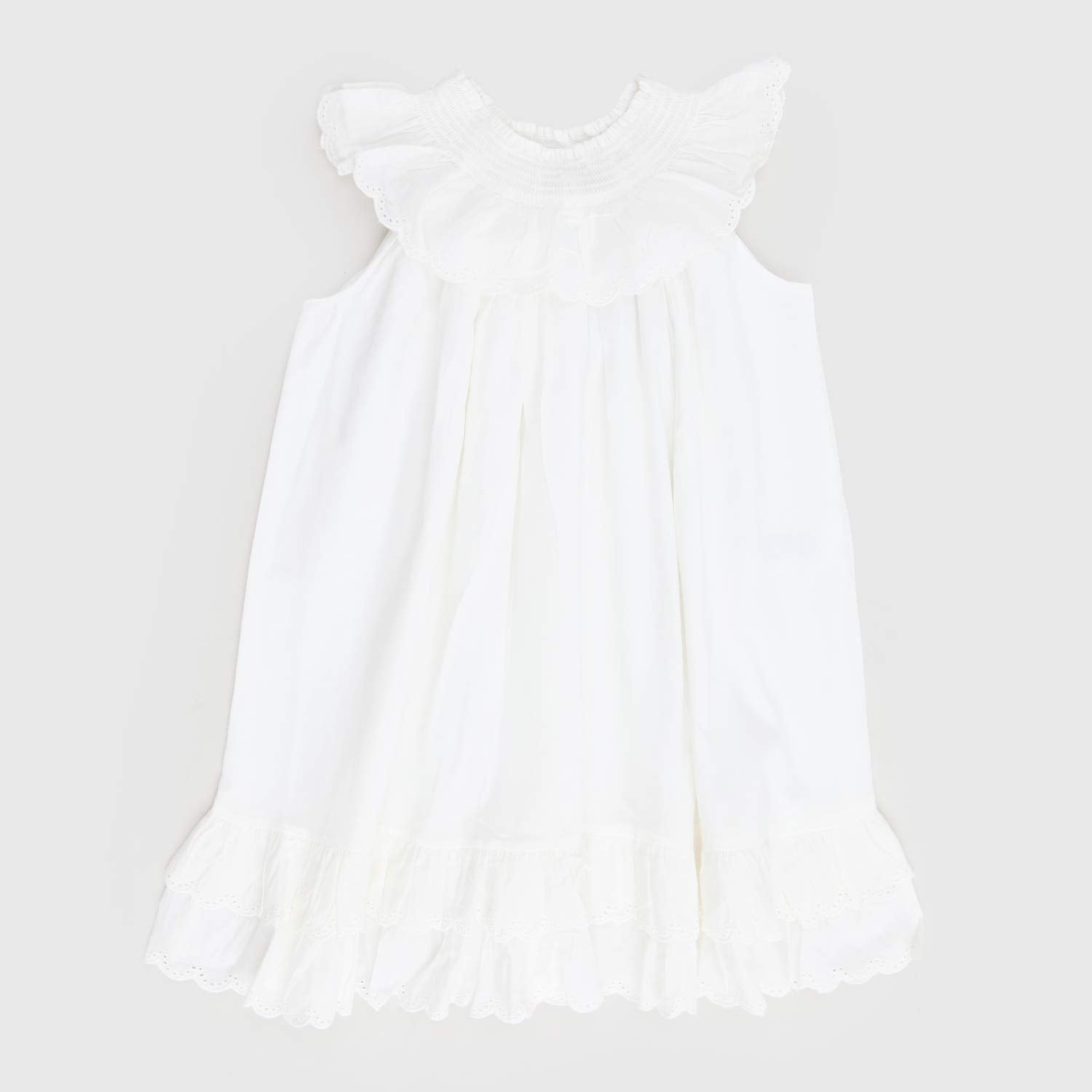Abito bambina Druse Frill bianco - annameglio.com abbigliamento moda