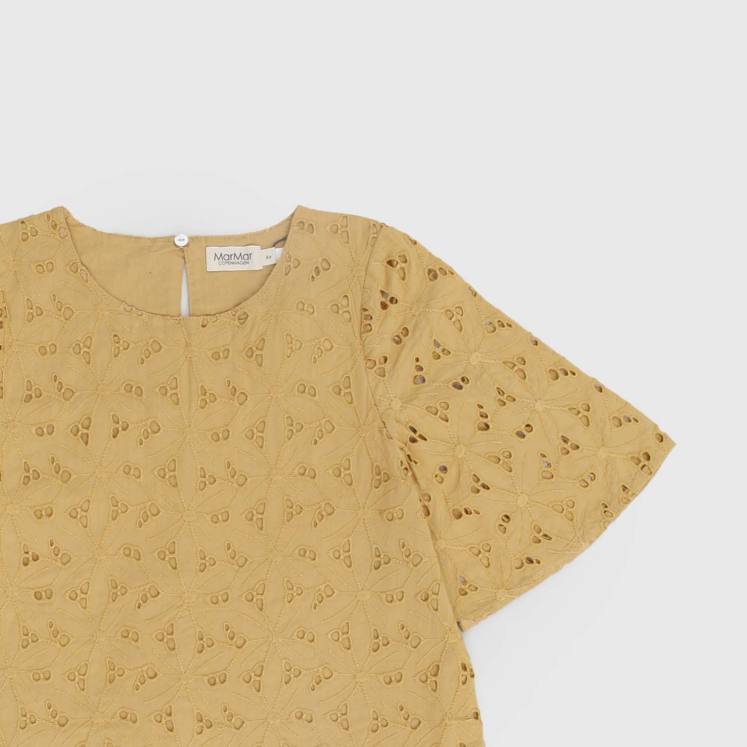 Abito Bambina Provence ricamo nocciola - annameglio.com abbigliamento moda