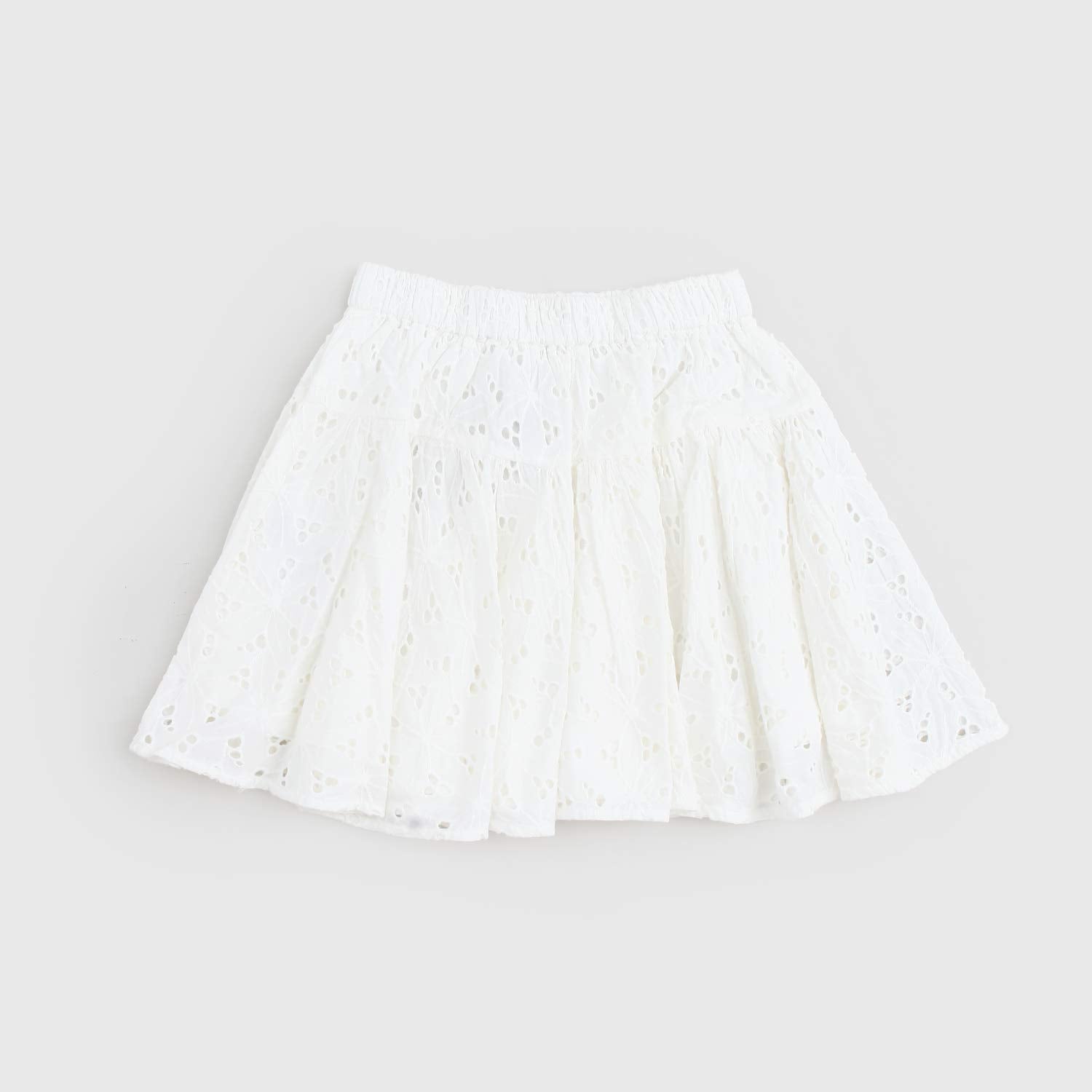 Gonna Ricamata Provence Bianca - annameglio.com abbigliamento moda