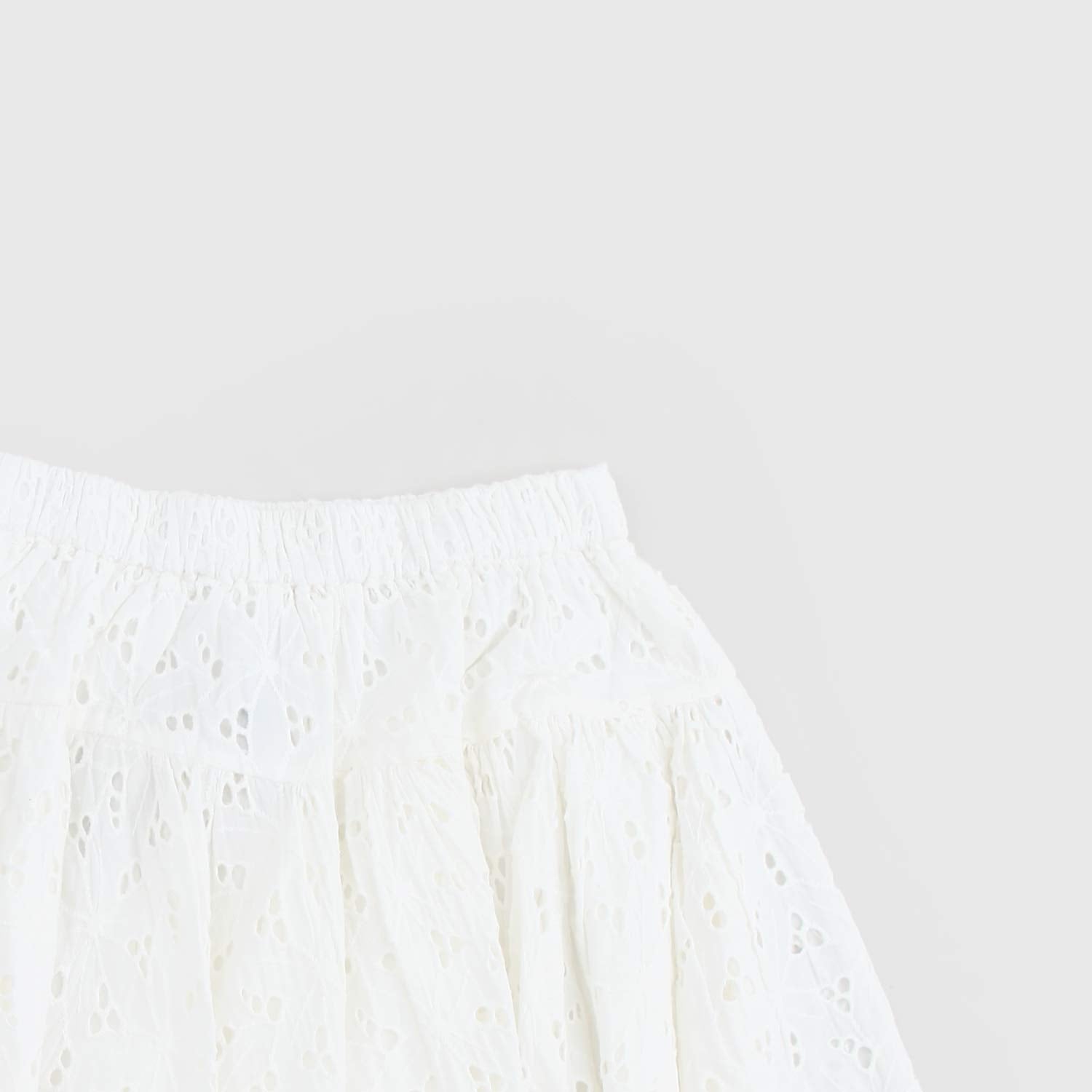 Gonna Ricamata Provence Bianca - annameglio.com abbigliamento moda