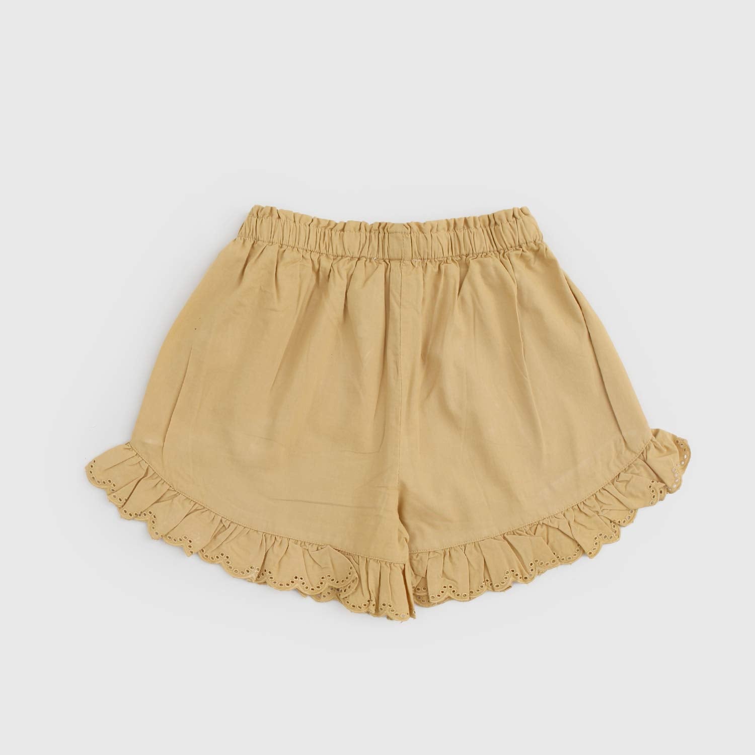 Shorts Prue con balze nocciola - annameglio.com abbigliamento moda