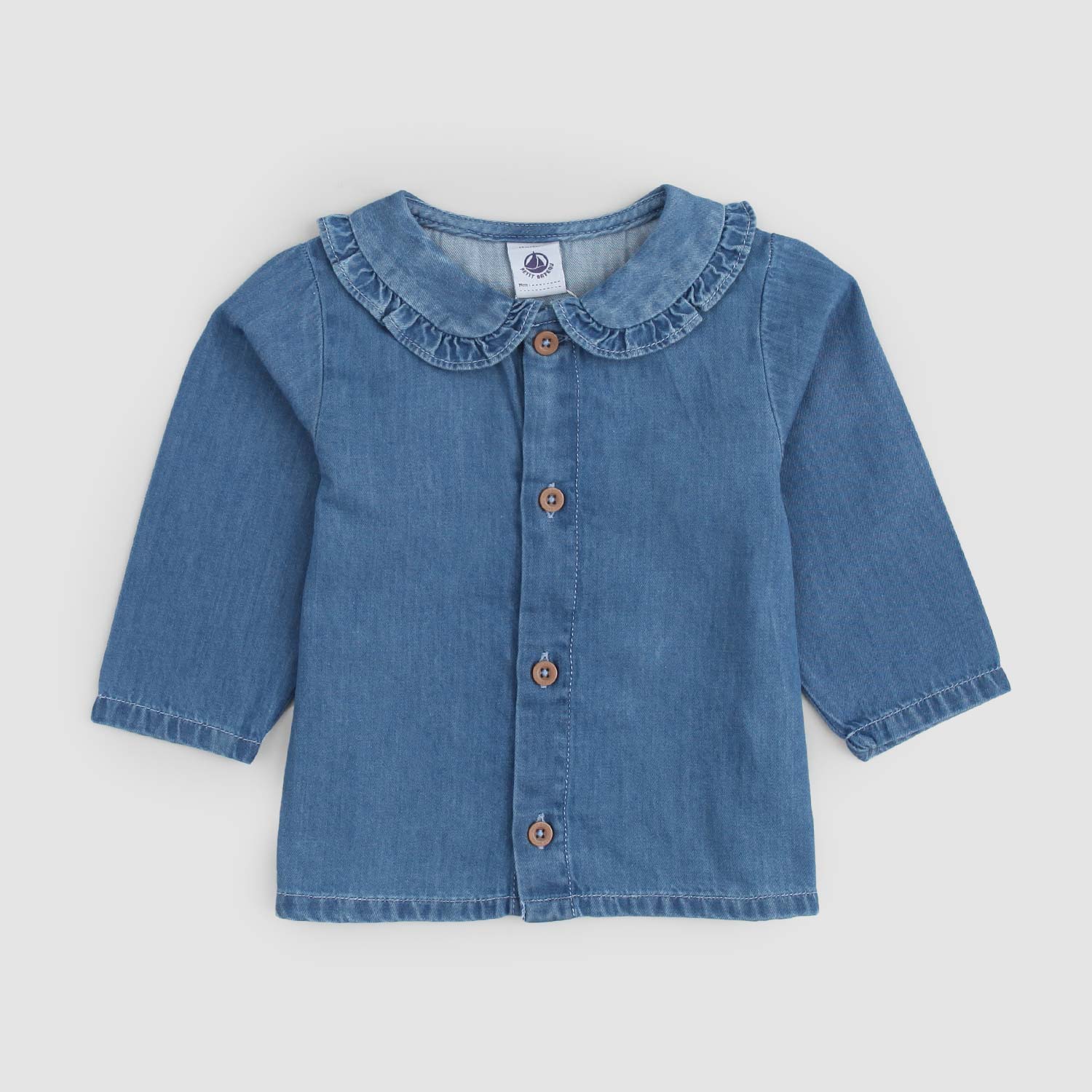 Camicia blusa in denim neonato - annameglio.com abbigliamento moda