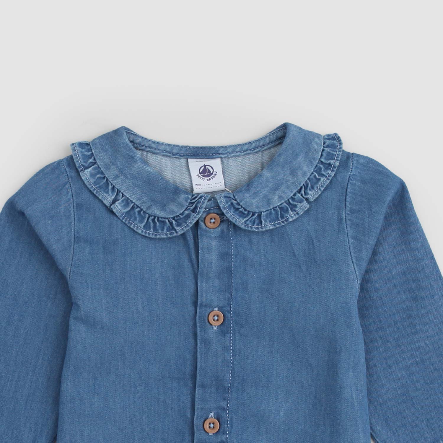 Camicia blusa in denim neonato - annameglio.com abbigliamento moda
