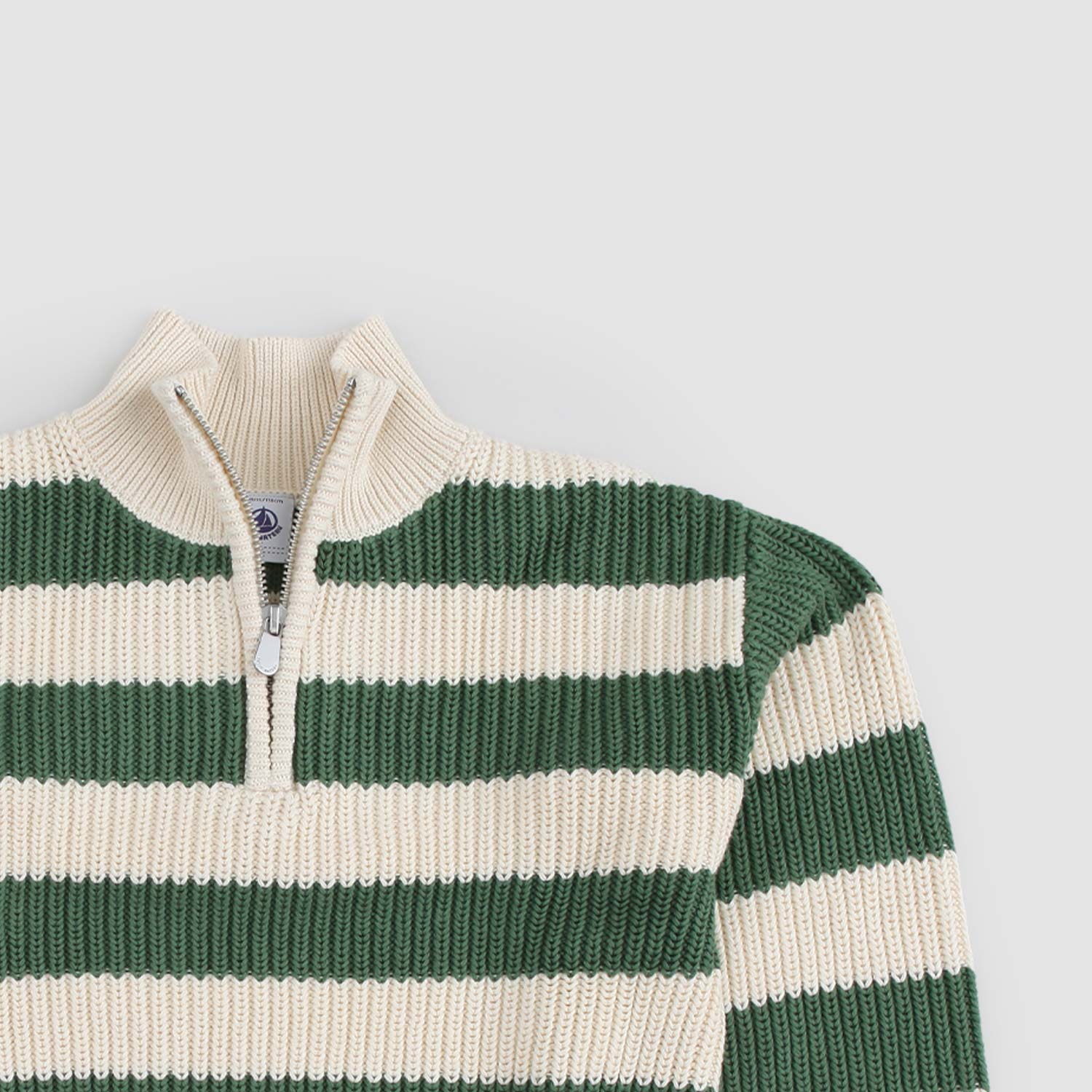 Maglione dolcevita con mezza cerniera in cotone - annameglio.com abbigliamento moda