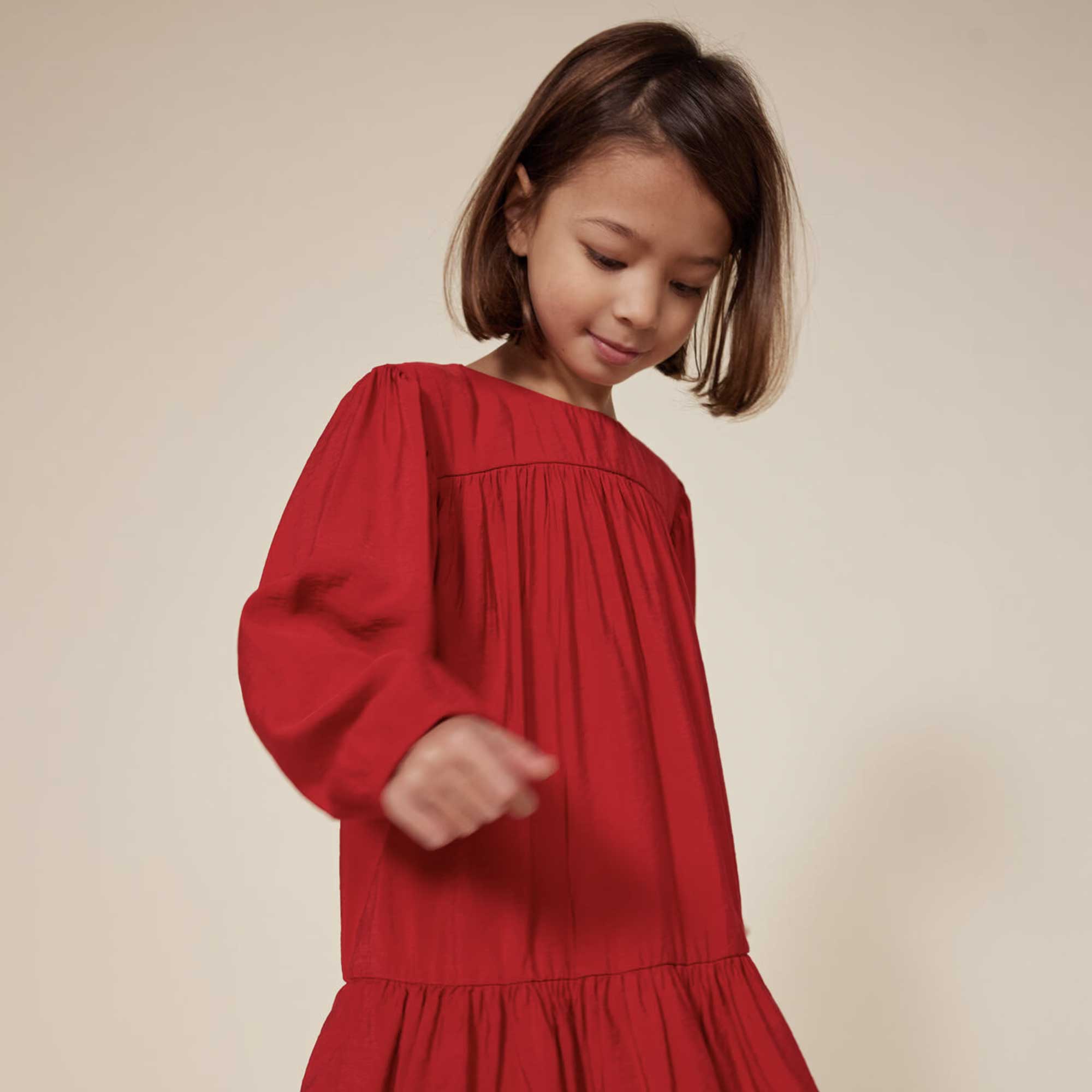 Abito rosso manica lunga PETIT BATEAU - annameglio.com abbigliamento moda