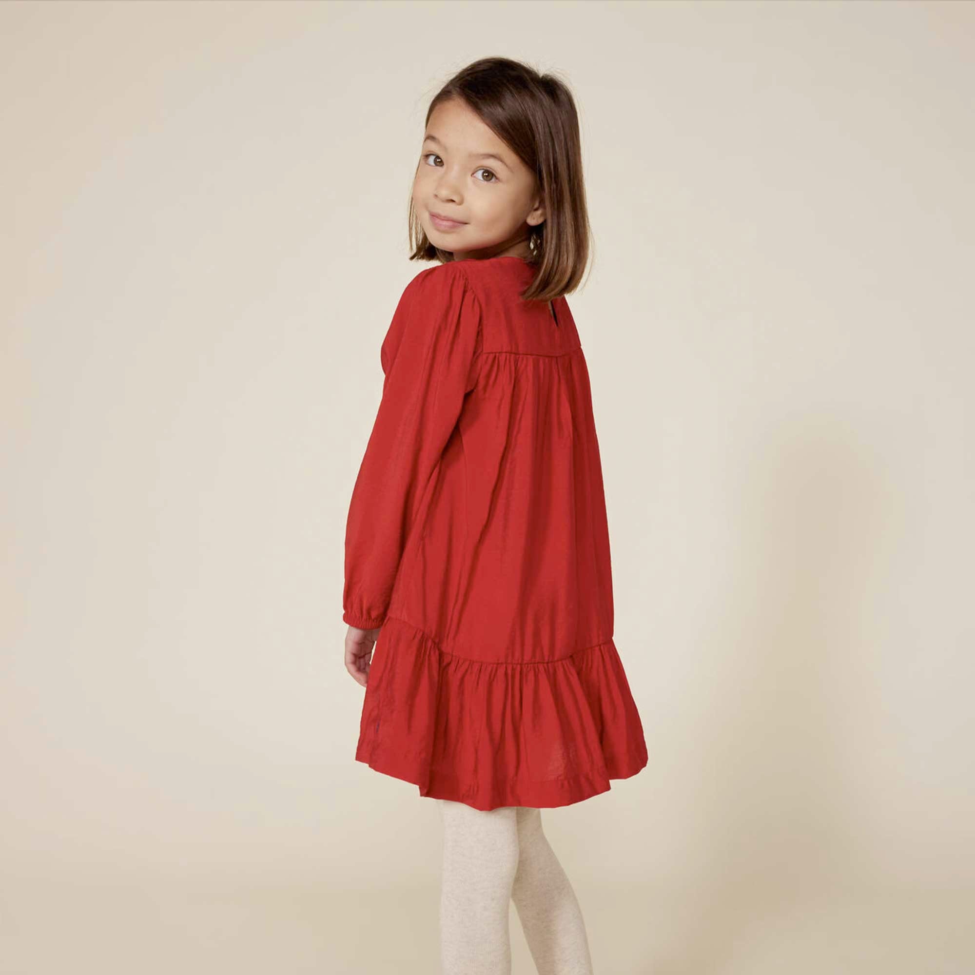 Abito rosso manica lunga PETIT BATEAU - annameglio.com abbigliamento moda