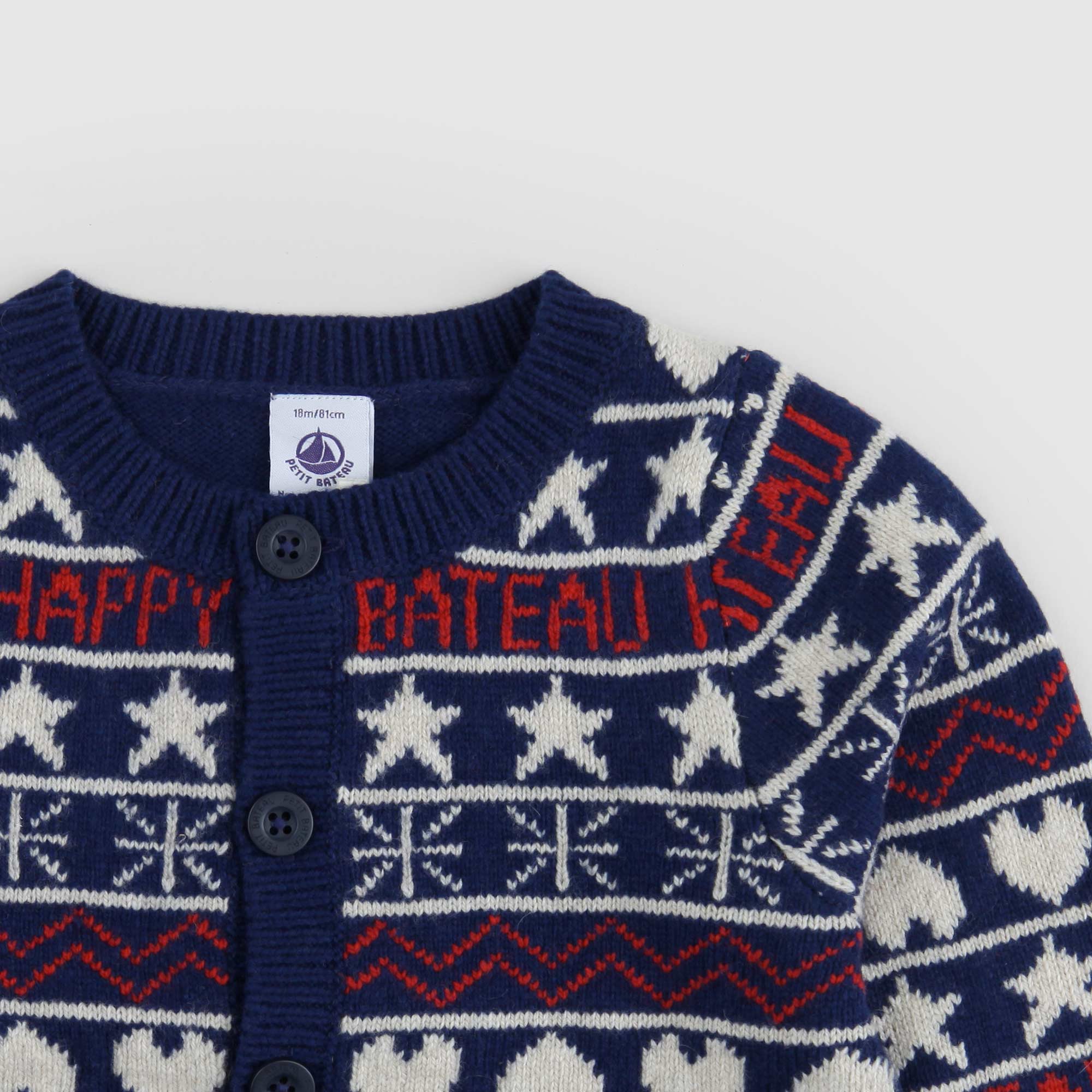 Cardigan blu firmato PETIT BATEAU - annameglio.com abbigliamento moda