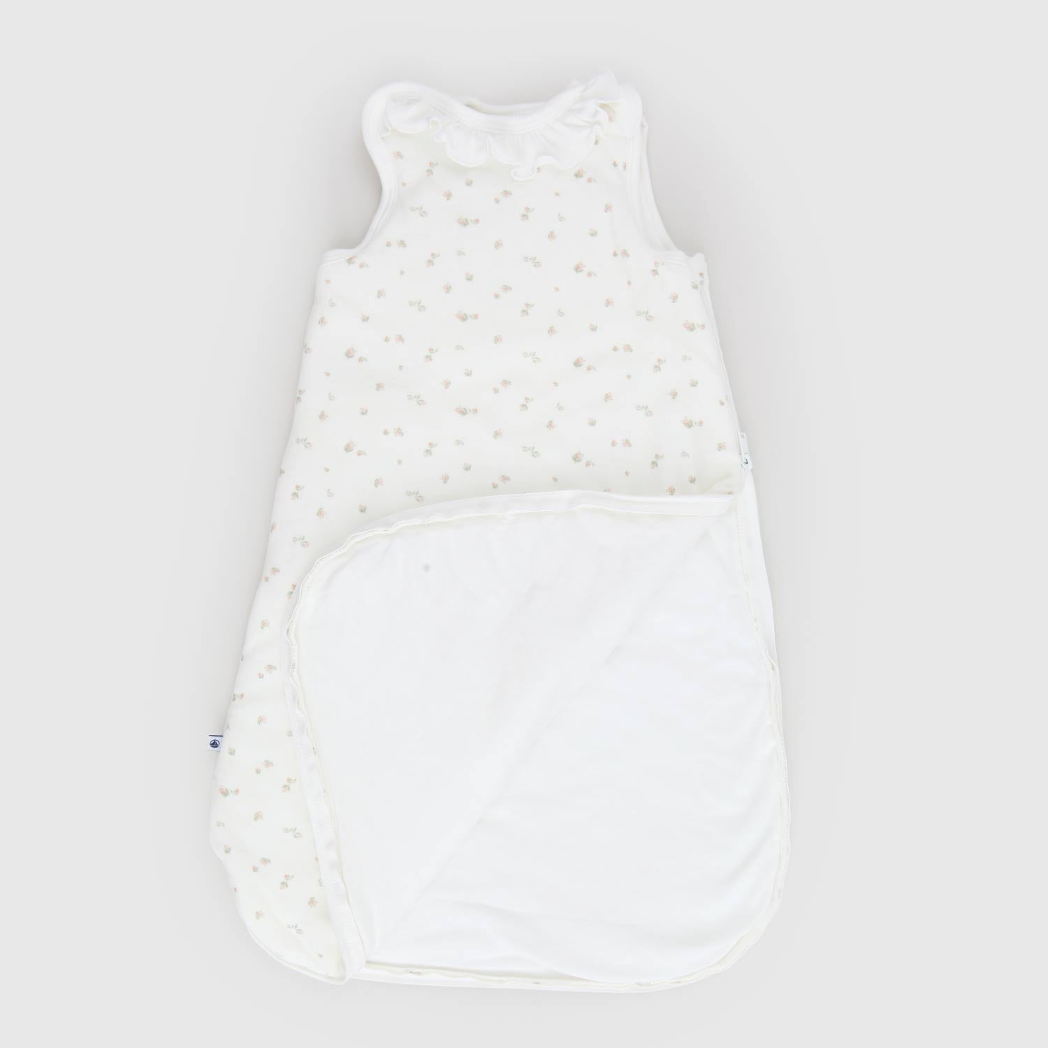 Sacco nanna bianco a fiori con colletto volant - annameglio.com abbigliamento moda