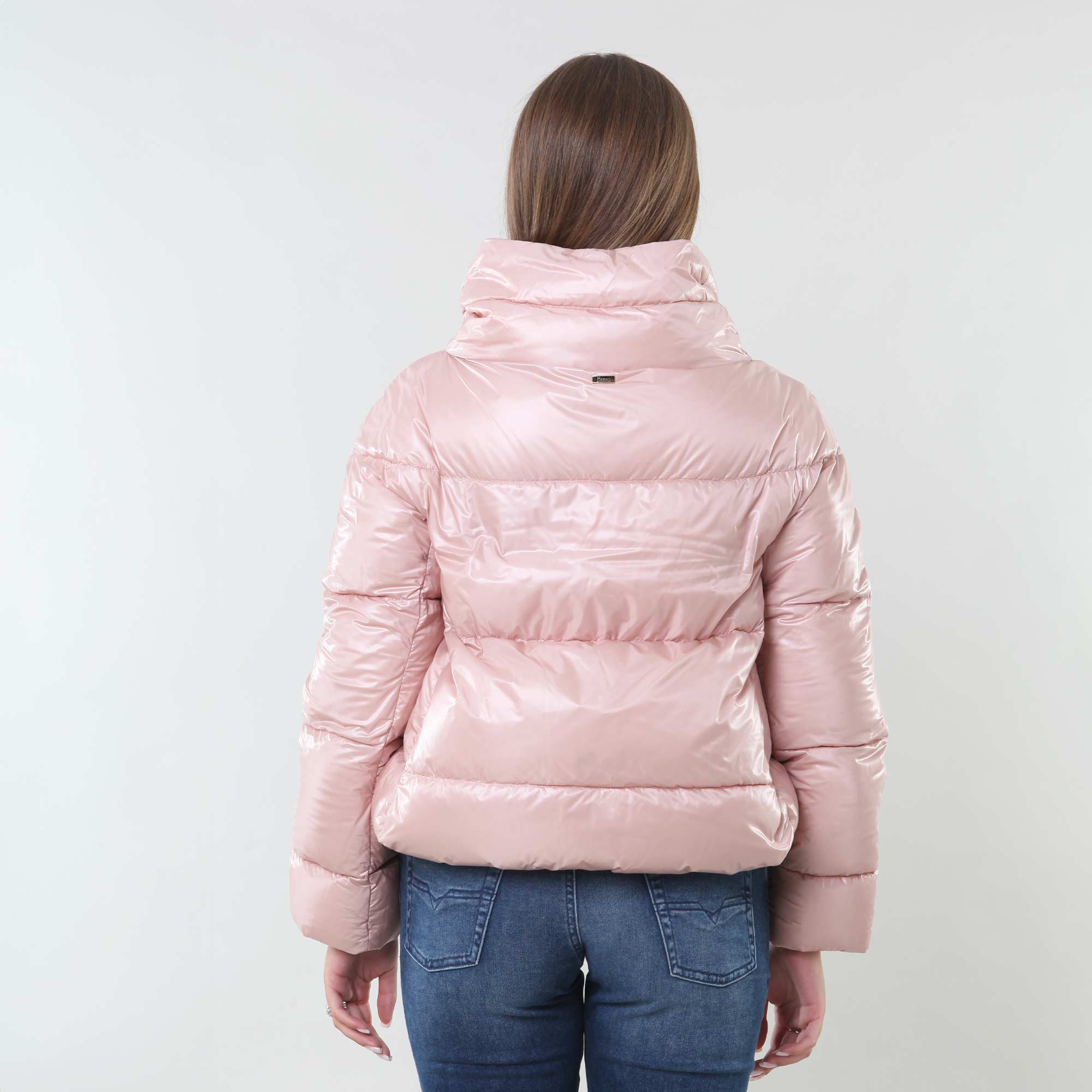 Piumino corto rosa chiaro in light nylon - annameglio.com abbigliamento moda
