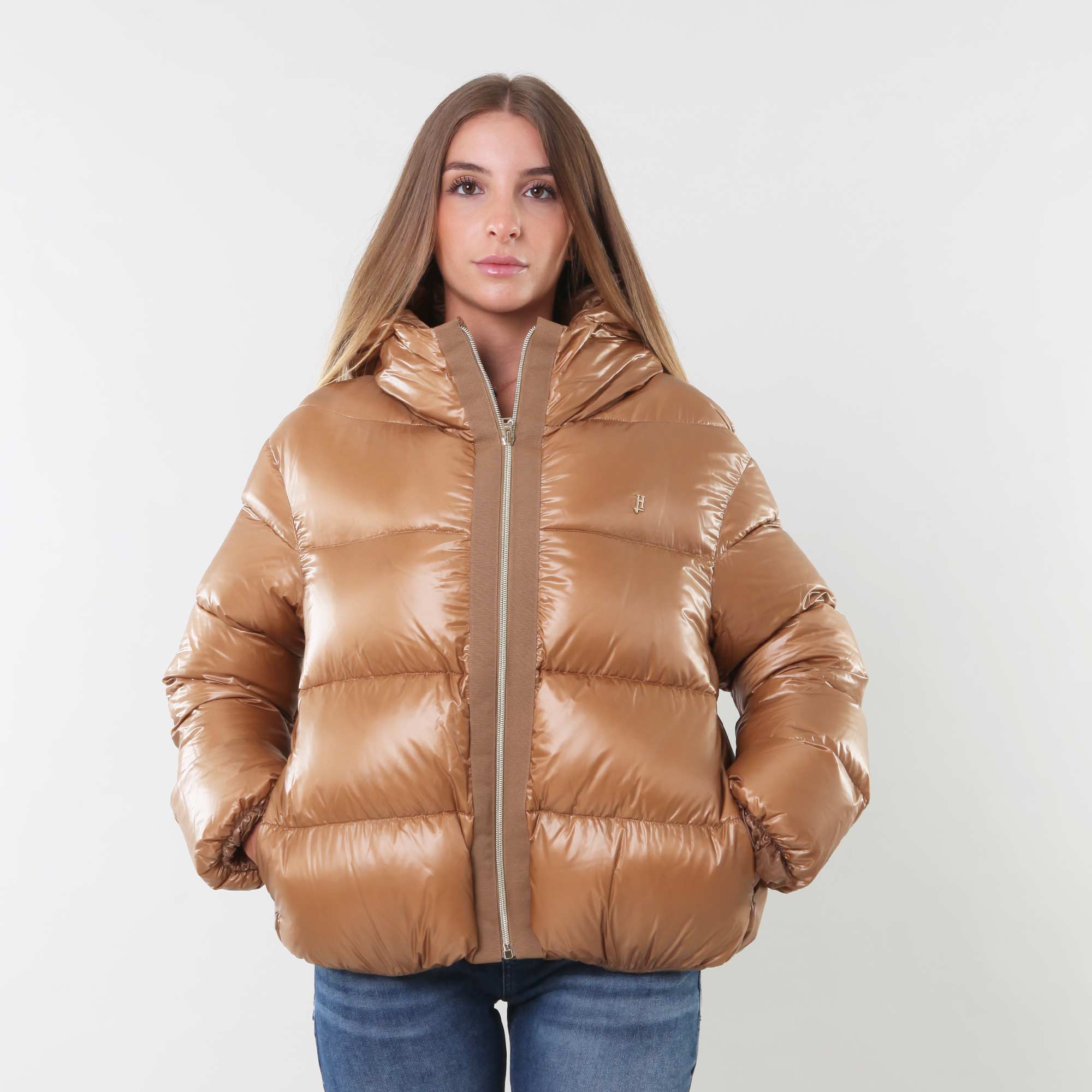 Piumino cappa cammello in light nylon - annameglio.com abbigliamento moda