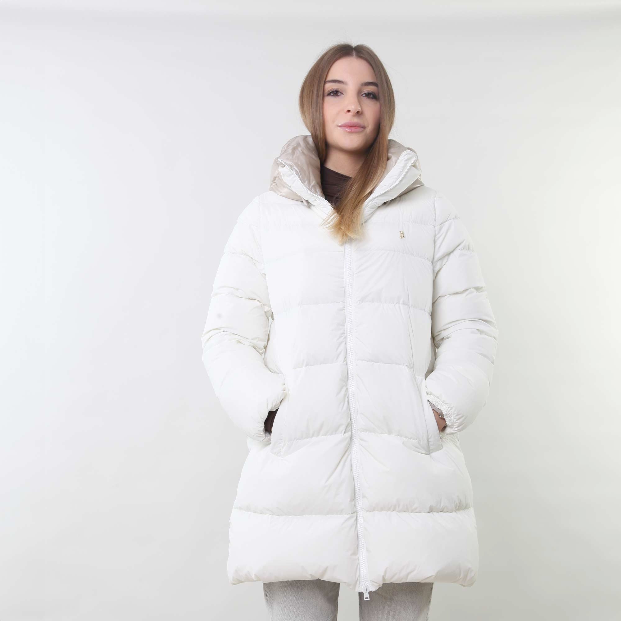 Piumino Lungo Bianco HERNO - annameglio.com abbigliamento moda