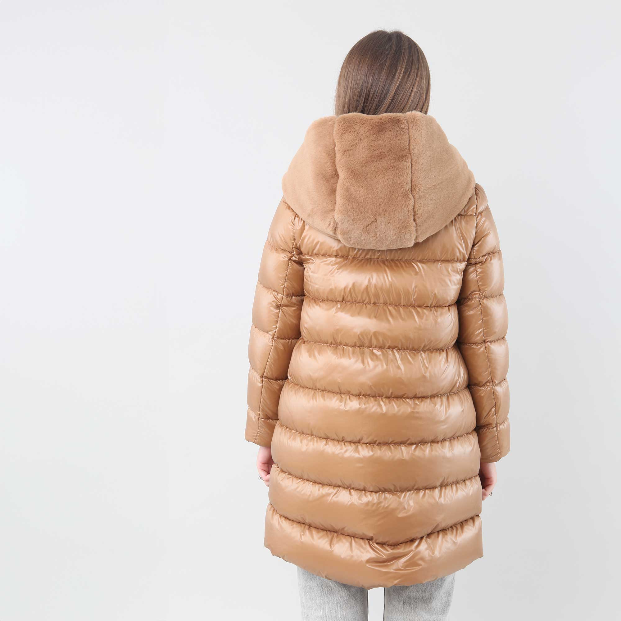 Parka Marrone In Nylon Firmato Herno - annameglio.com abbigliamento moda