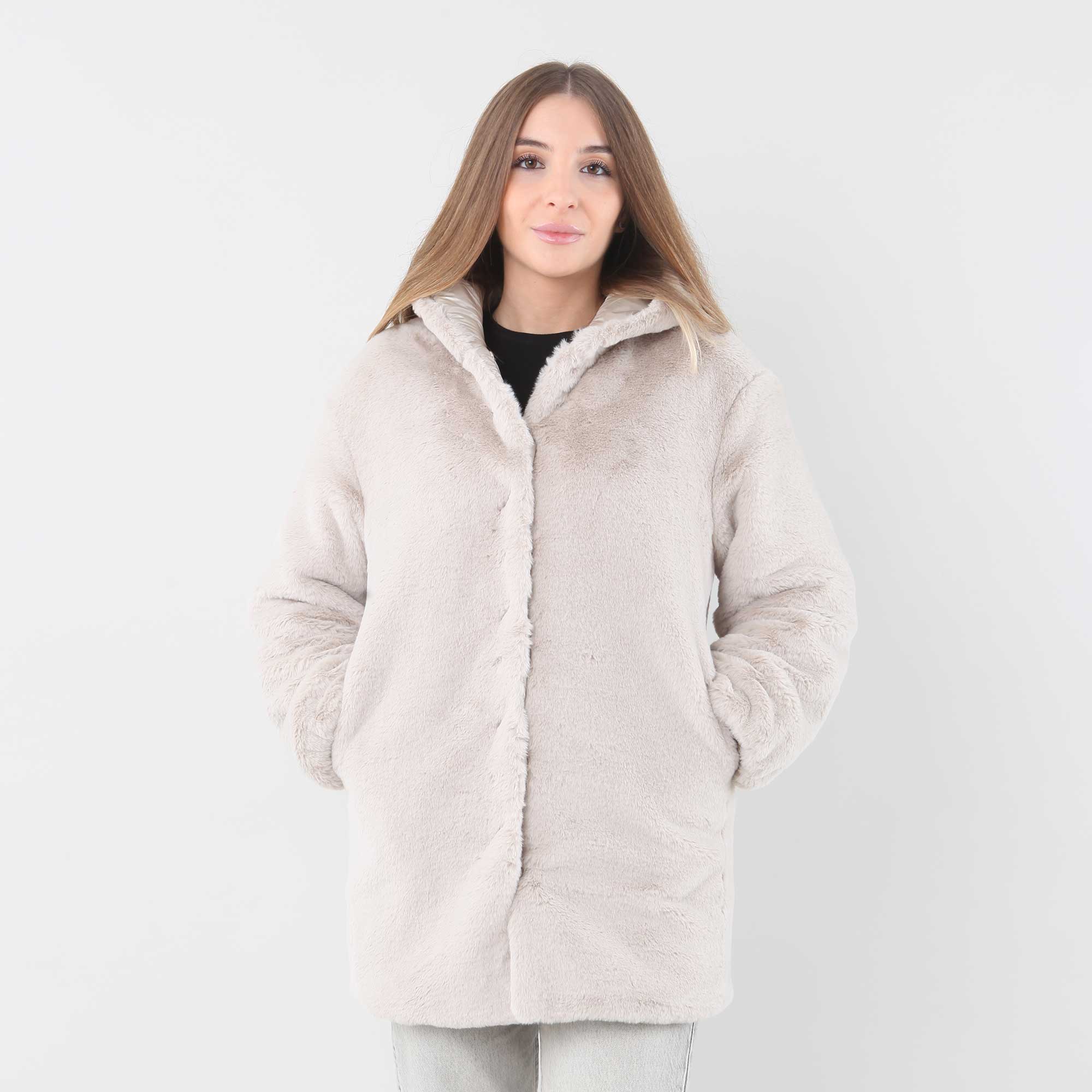 Giacca In Faux Fur Firmata Herno - annameglio.com abbigliamento moda