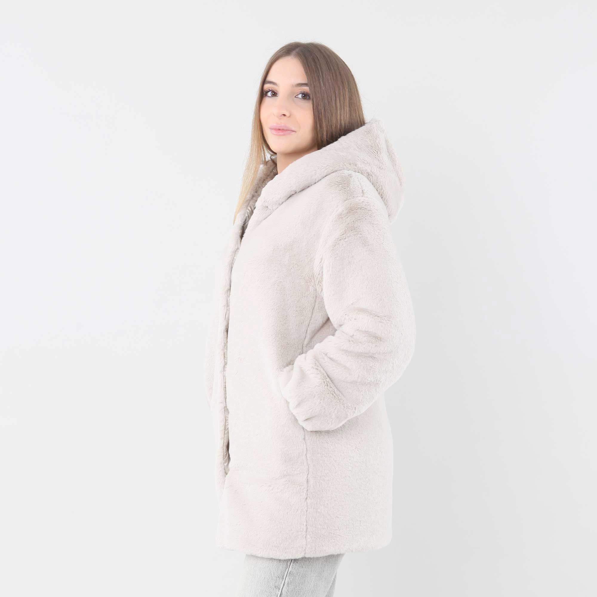 Giacca In Faux Fur Firmata Herno - annameglio.com abbigliamento moda
