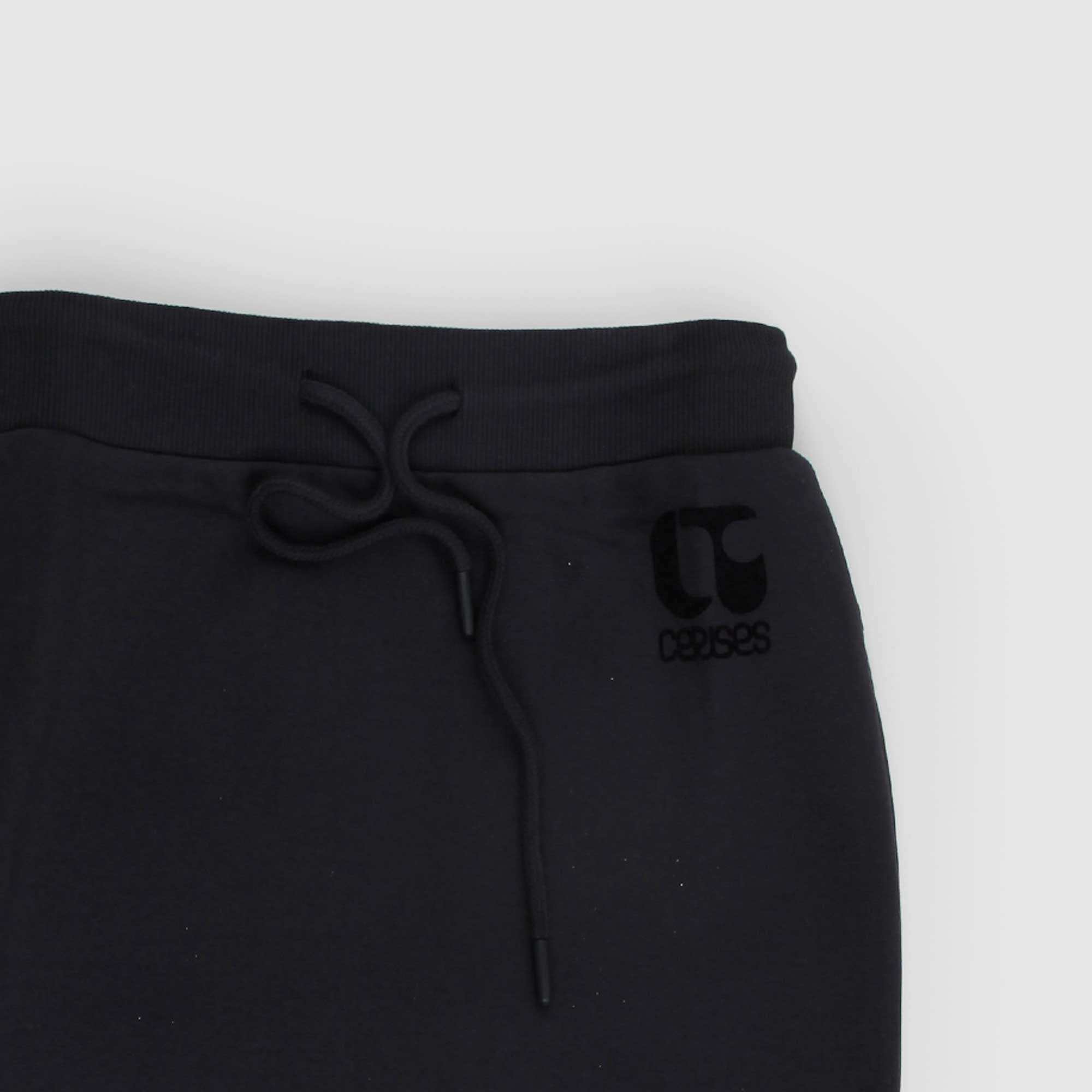 Gonna nera in cotone felpato - annameglio.com abbigliamento moda