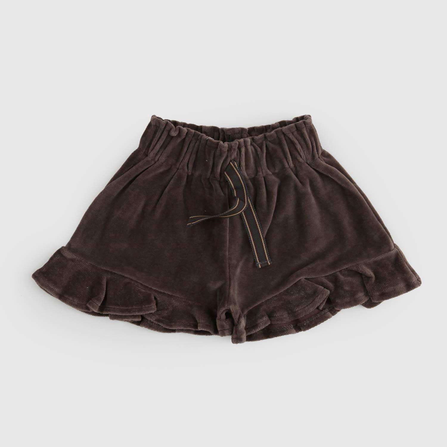 Shorts con Volant Neonata in Velluto - annameglio.com abbigliamento moda