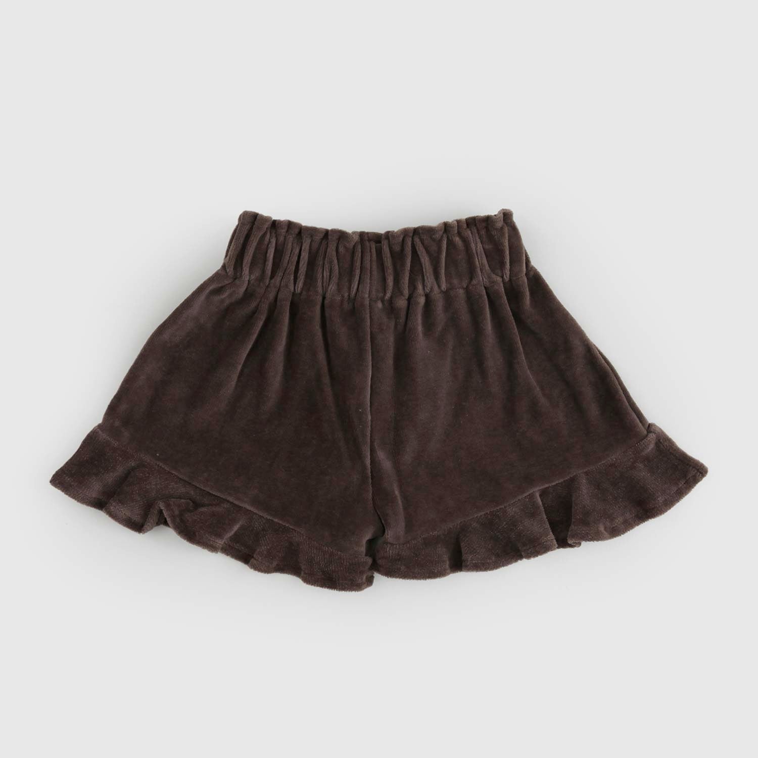 Shorts con Volant Neonata in Velluto - annameglio.com abbigliamento moda