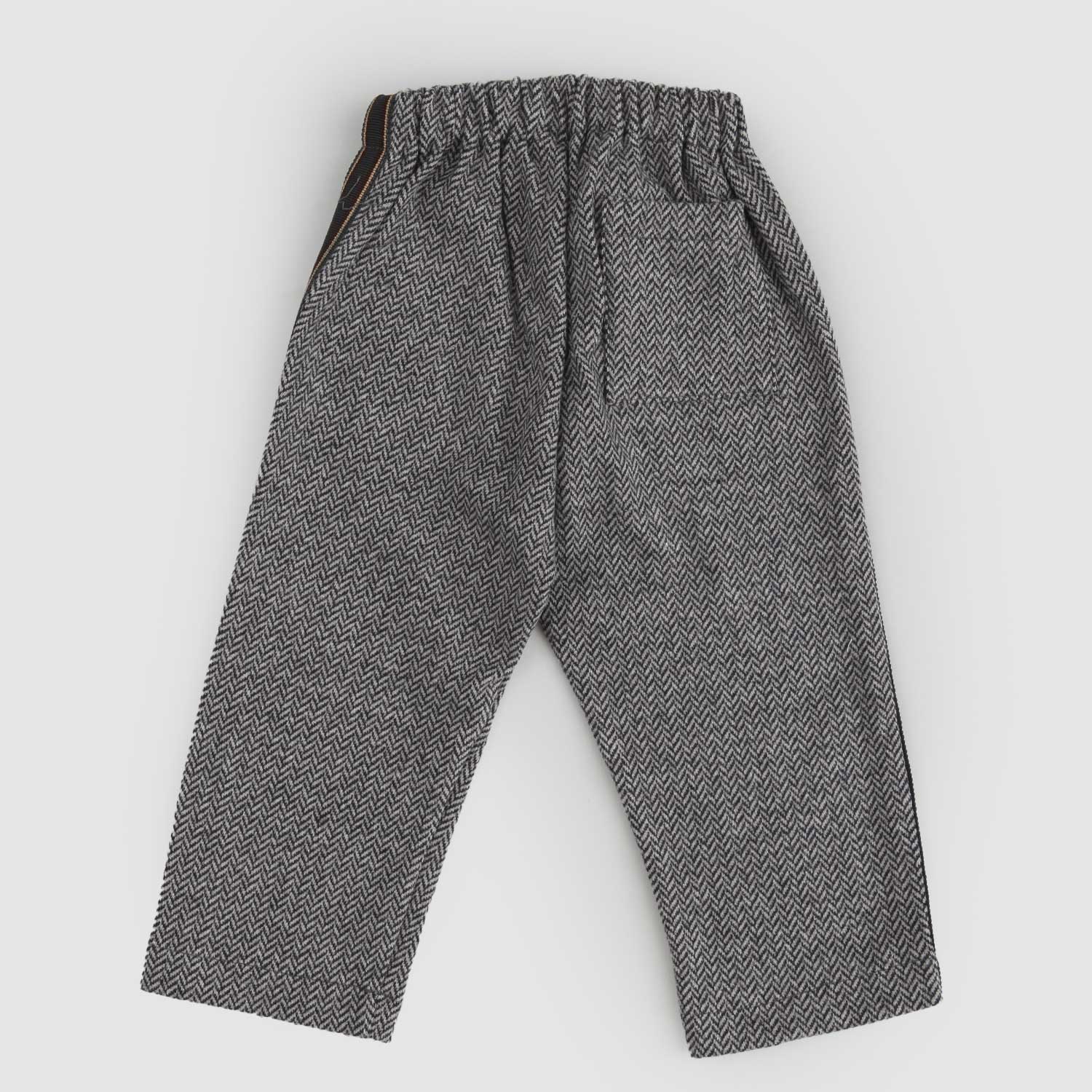 Pantalone neonato spigato grigio - annameglio.com abbigliamento moda