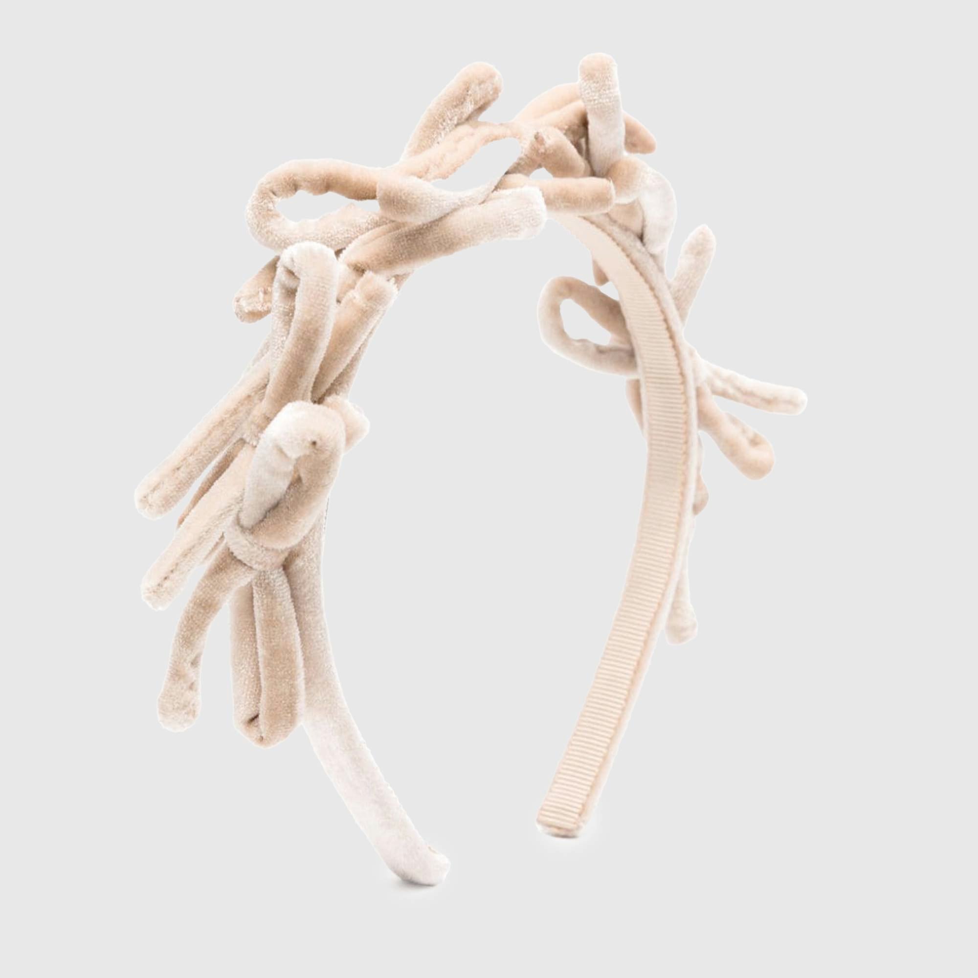 Cerchietto beige firmato Monnalisa - annameglio.com abbigliamento moda