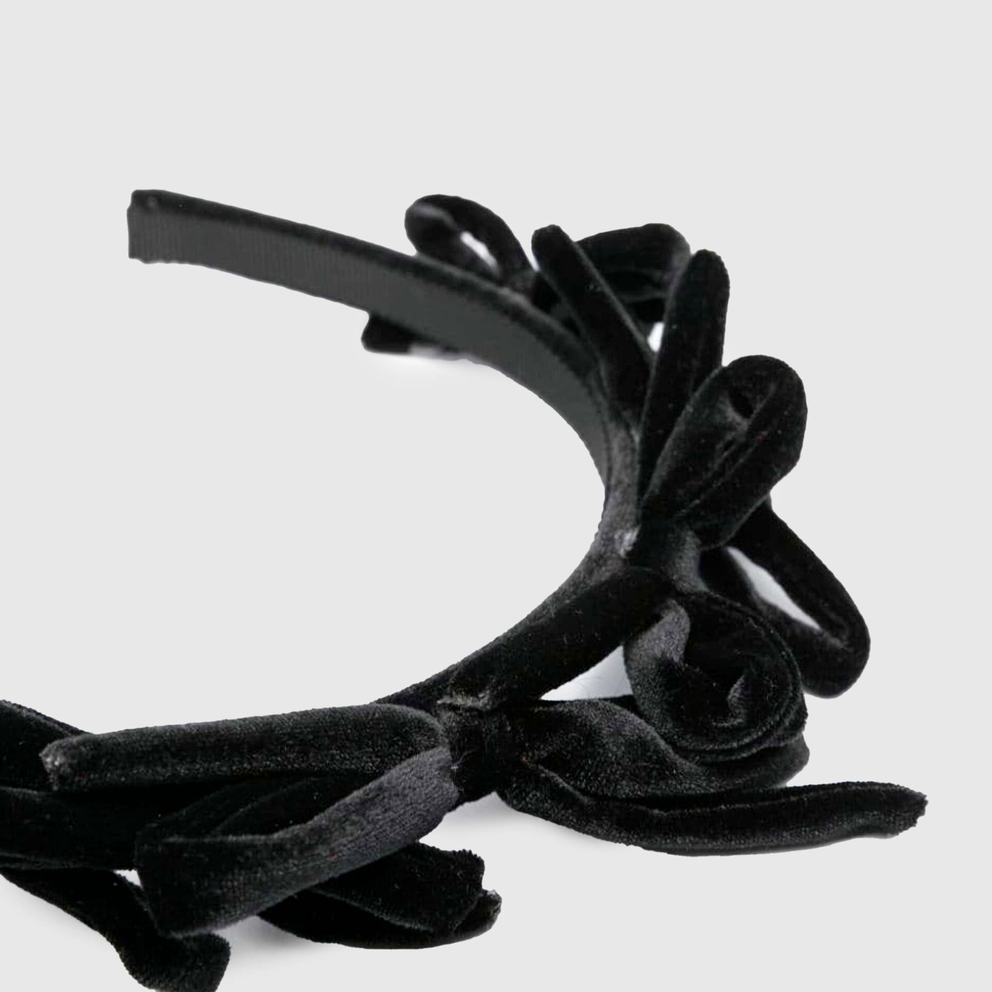 Cerchietto Effetto Velluto nero Monnalisa - annameglio.com abbigliamento moda