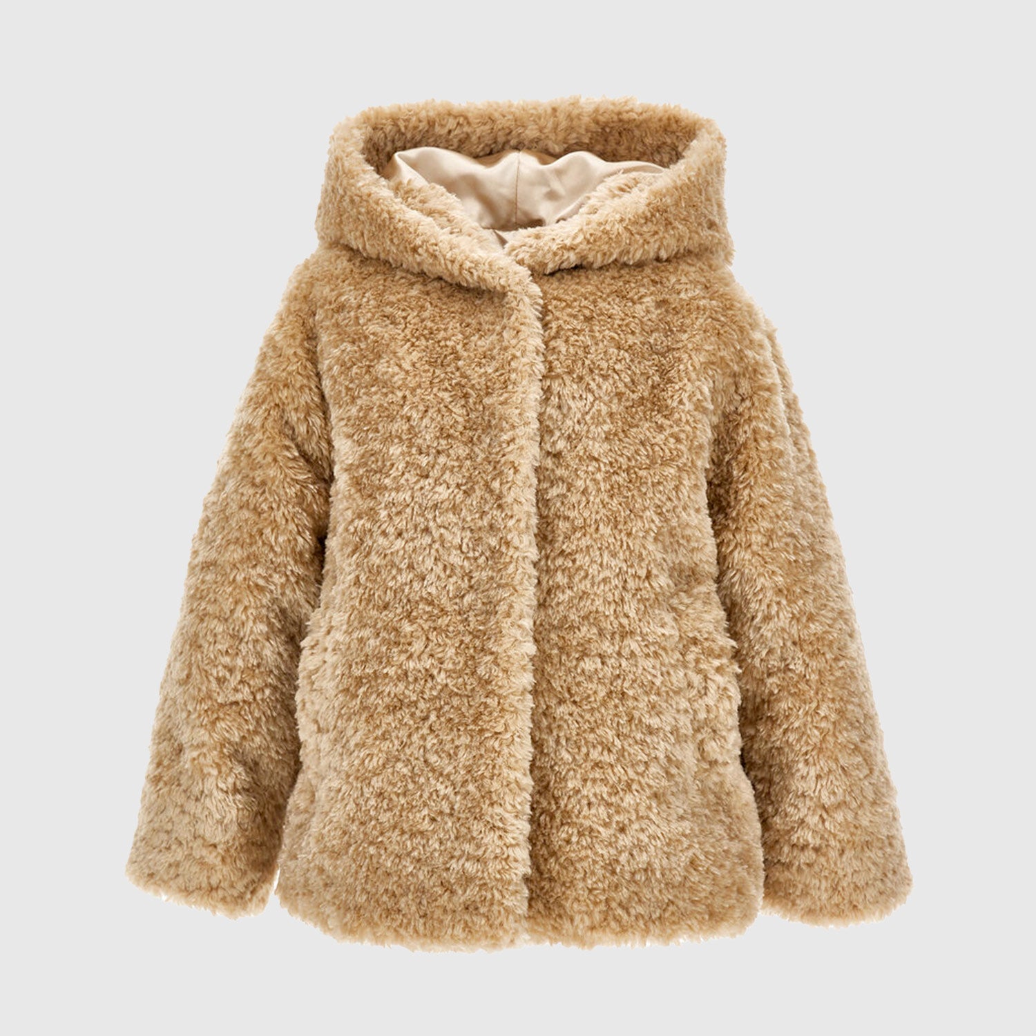 Giacca peluche con cappuccio - annameglio.com abbigliamento moda