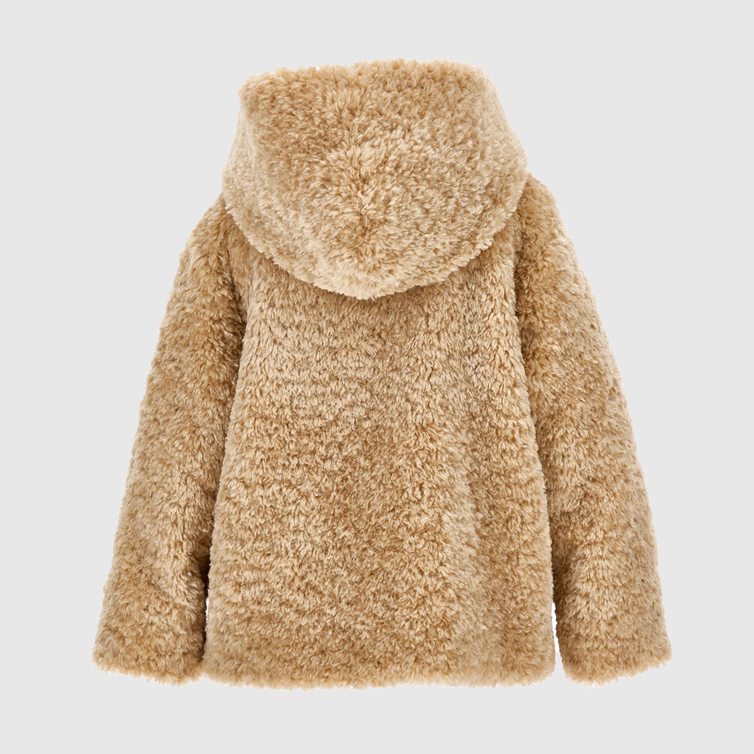 Giacca peluche con cappuccio - annameglio.com abbigliamento moda