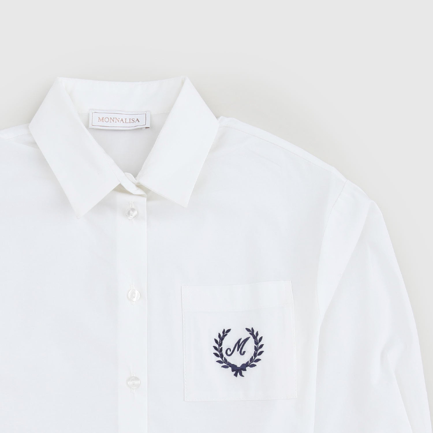 Camicia bianca in popeline con taschino - annameglio.com abbigliamento moda