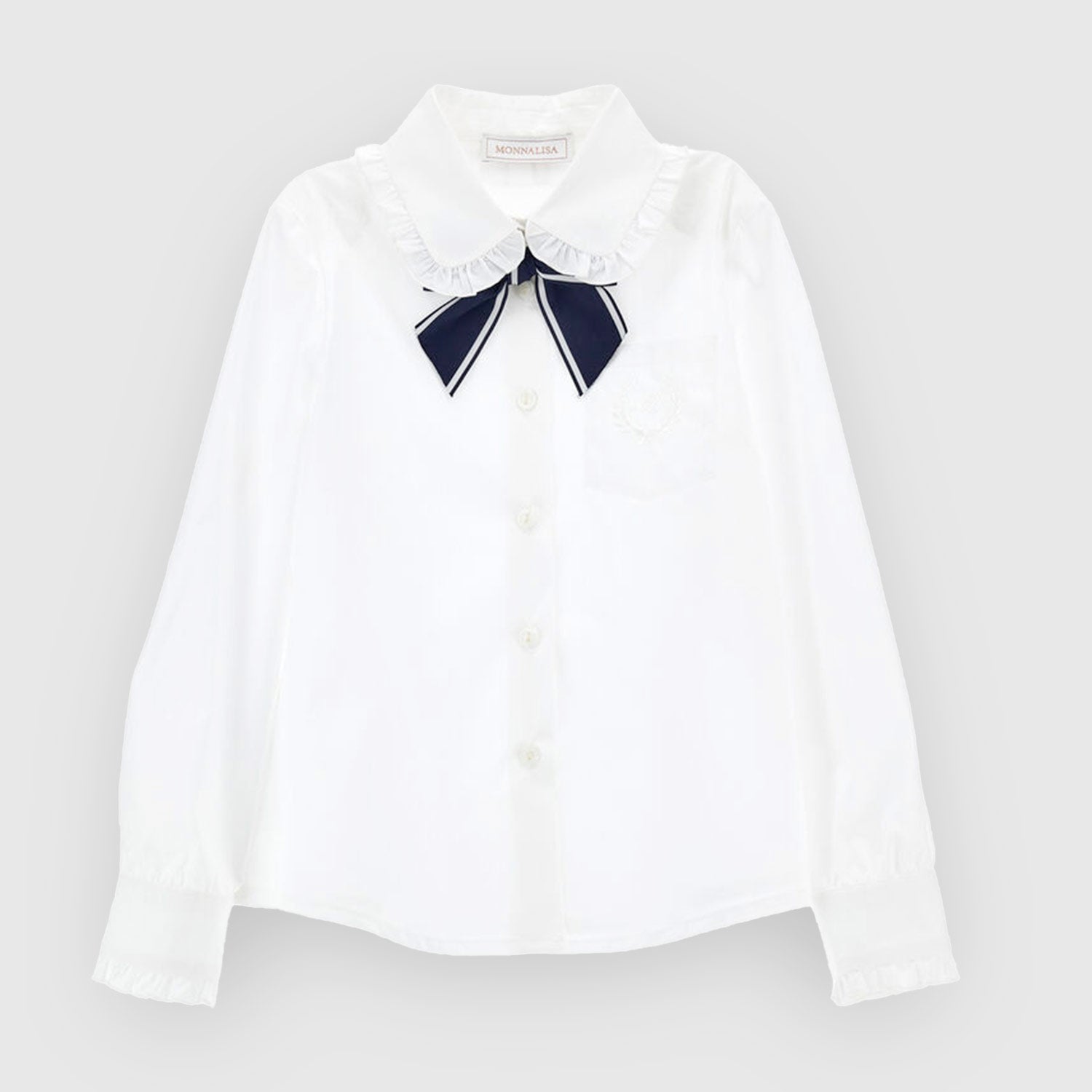 Camicia bianca stretch con fiocco - annameglio.com abbigliamento moda