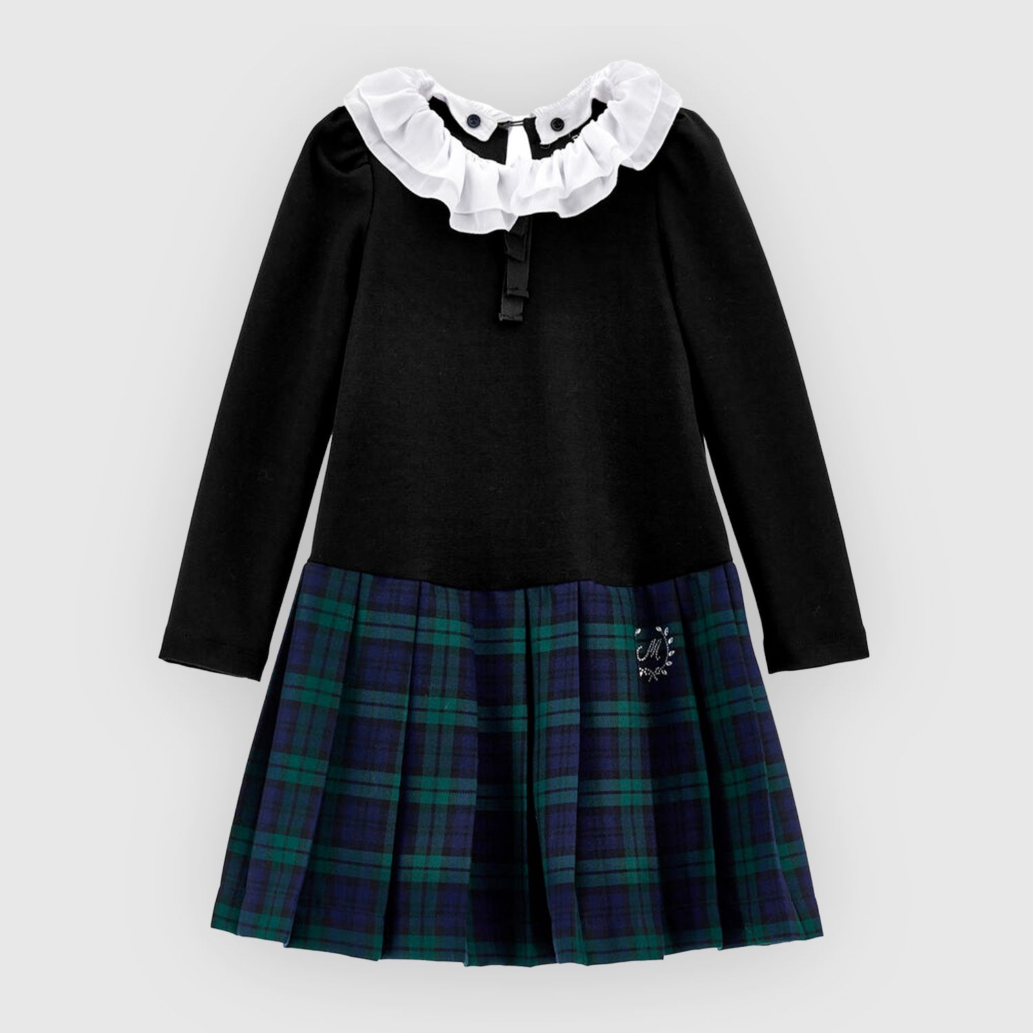 Abito elegante a quadri con pieghe - annameglio.com abbigliamento moda