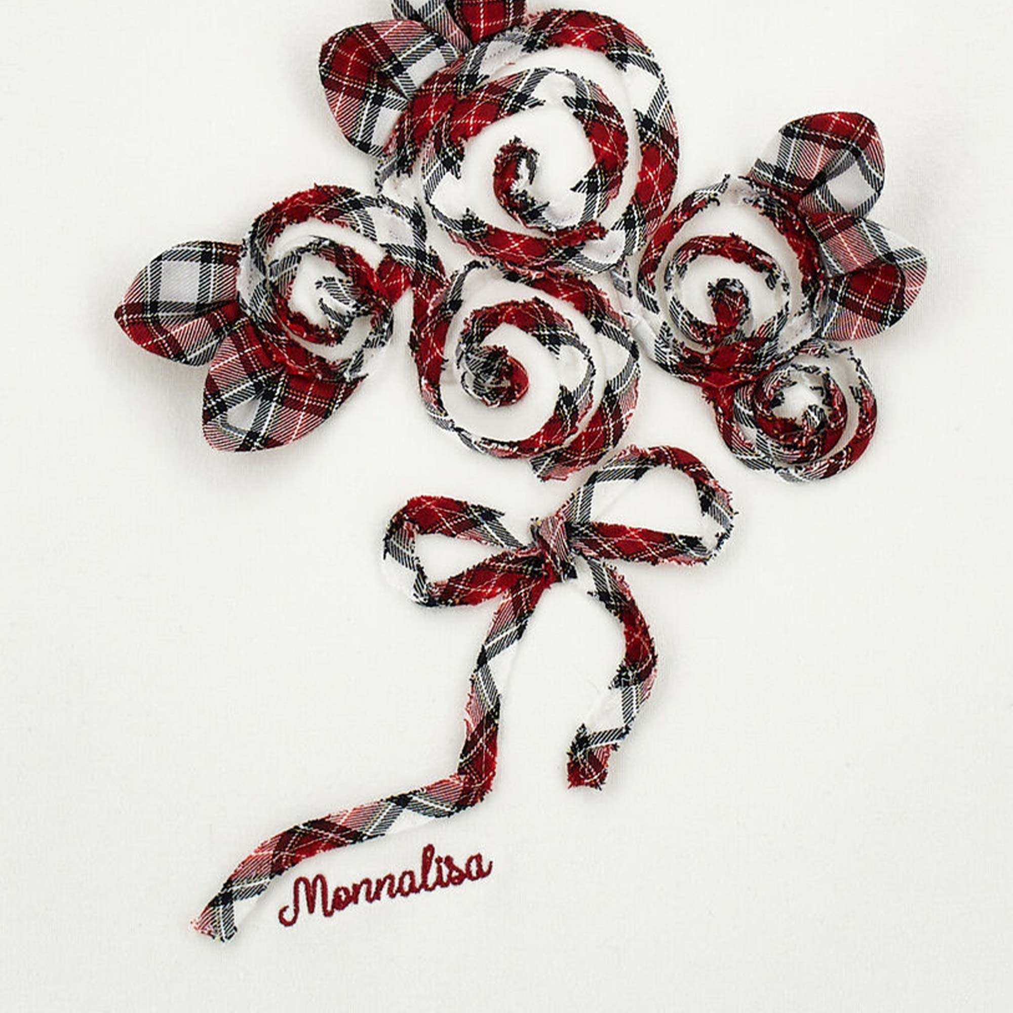 Copertina bianca e rossa firmata Monnalisa - annameglio.com abbigliamento moda