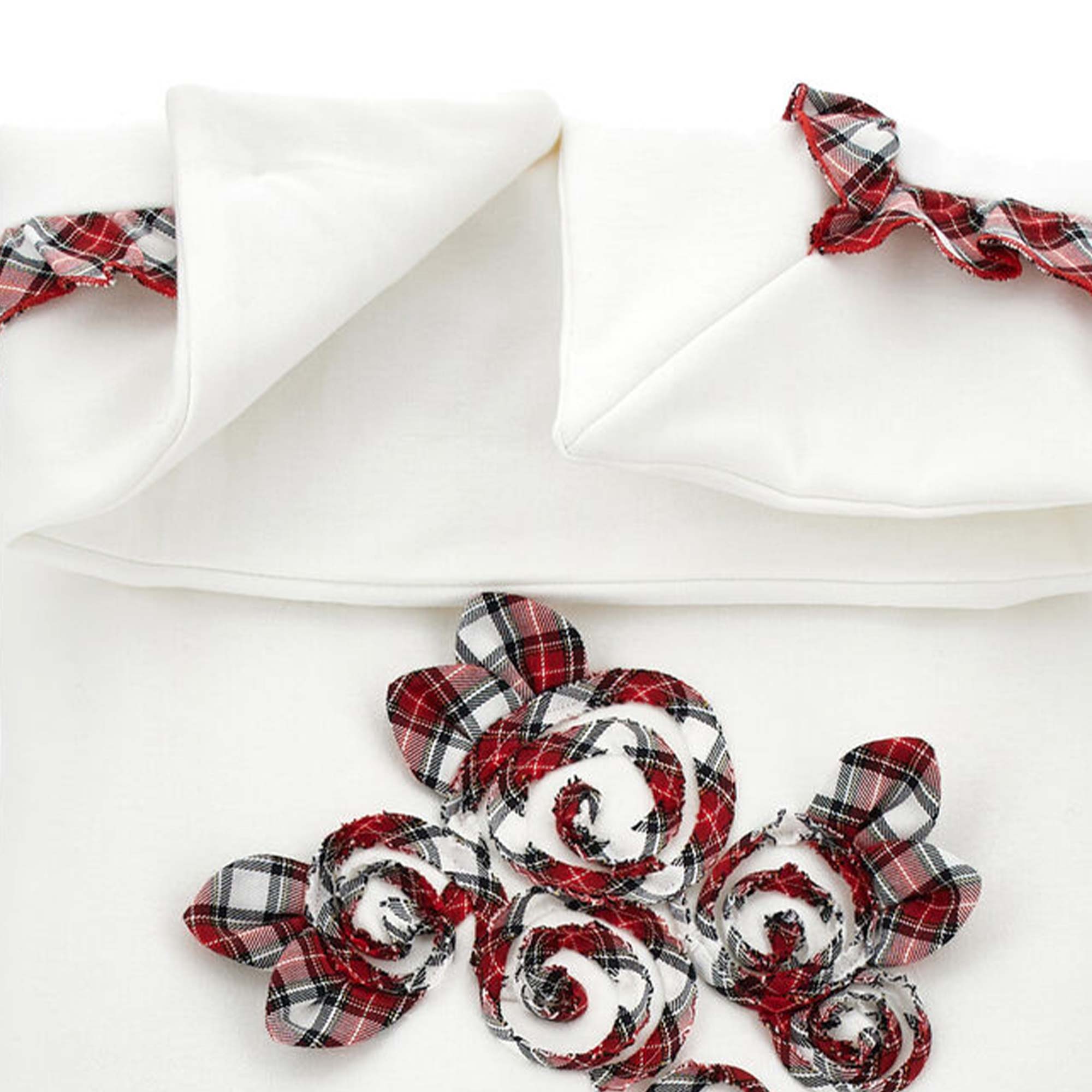 Copertina bianca e rossa firmata Monnalisa - annameglio.com abbigliamento moda