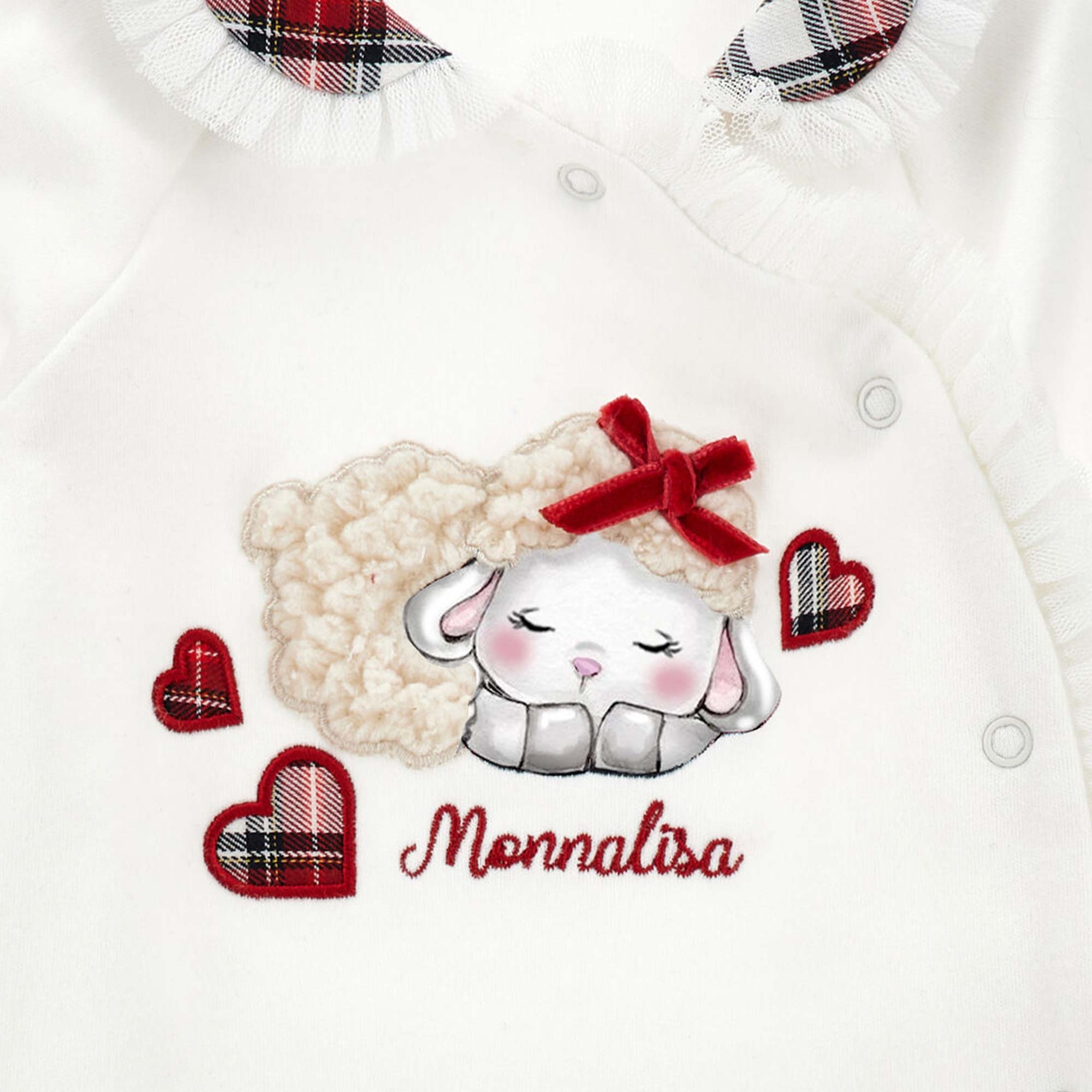 Tutina bianca firmata MONNALISA - annameglio.com abbigliamento moda