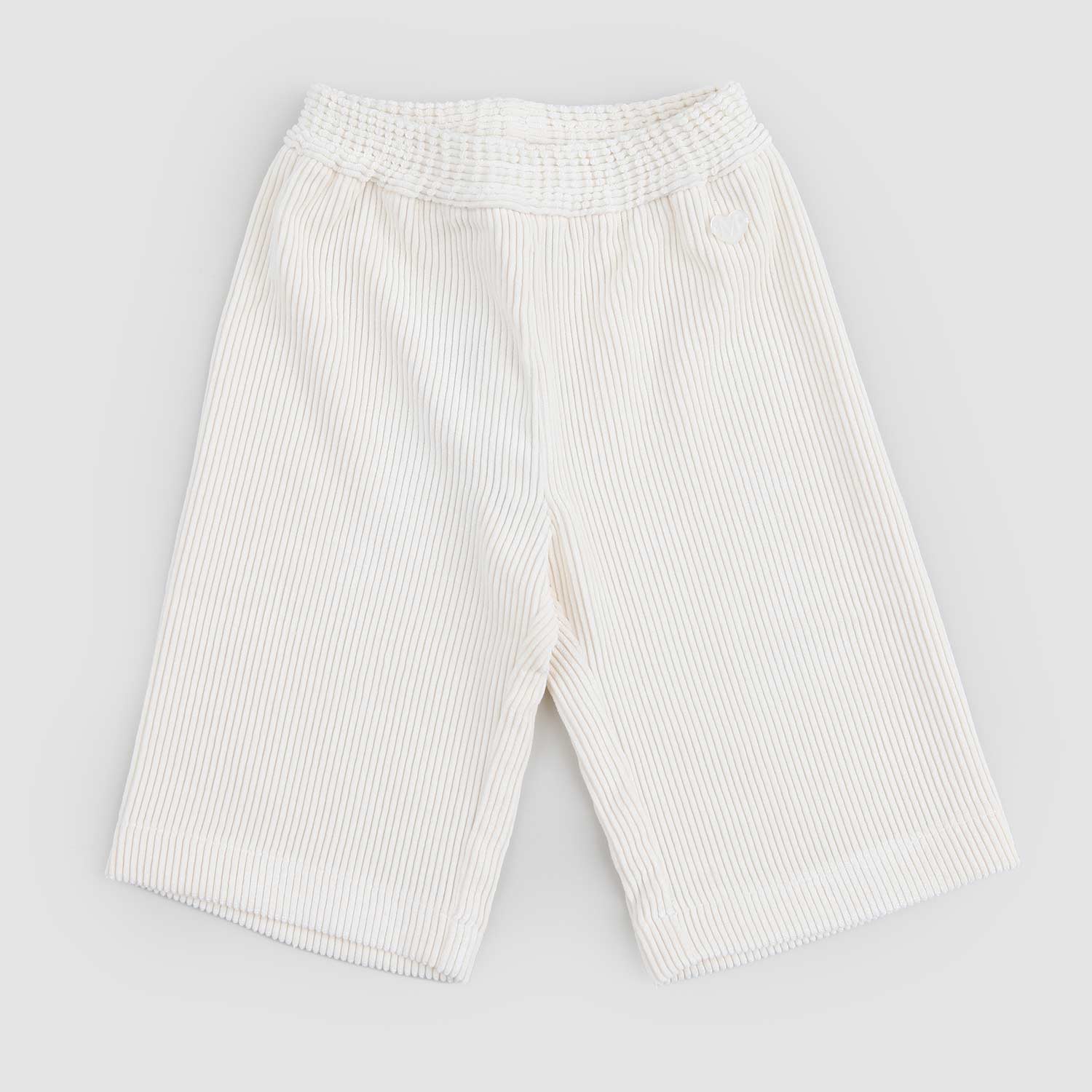 Pantalone panna baby cropped in velluto - annameglio.com abbigliamento moda