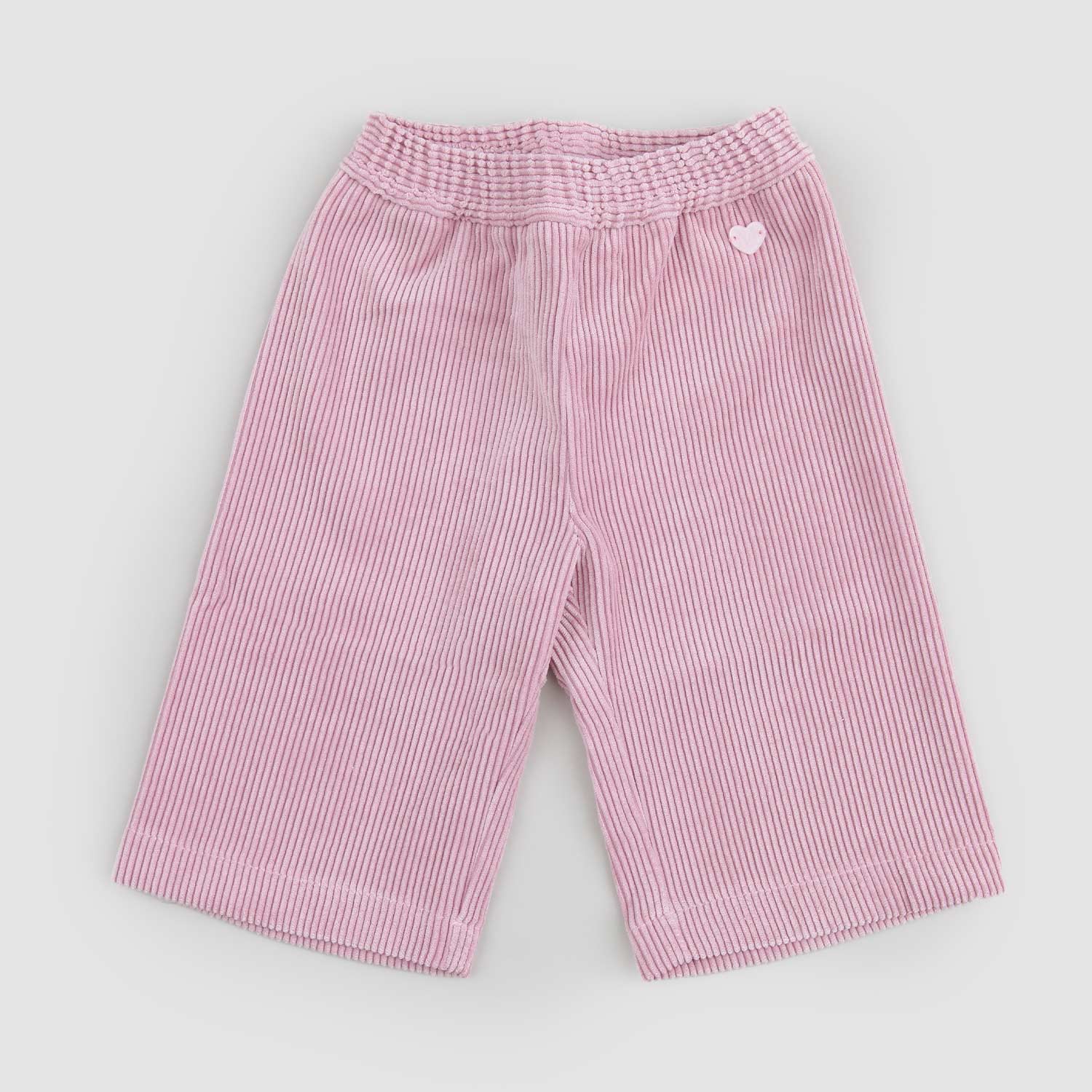 Pantalone rosa cropped in velluto - annameglio.com abbigliamento moda