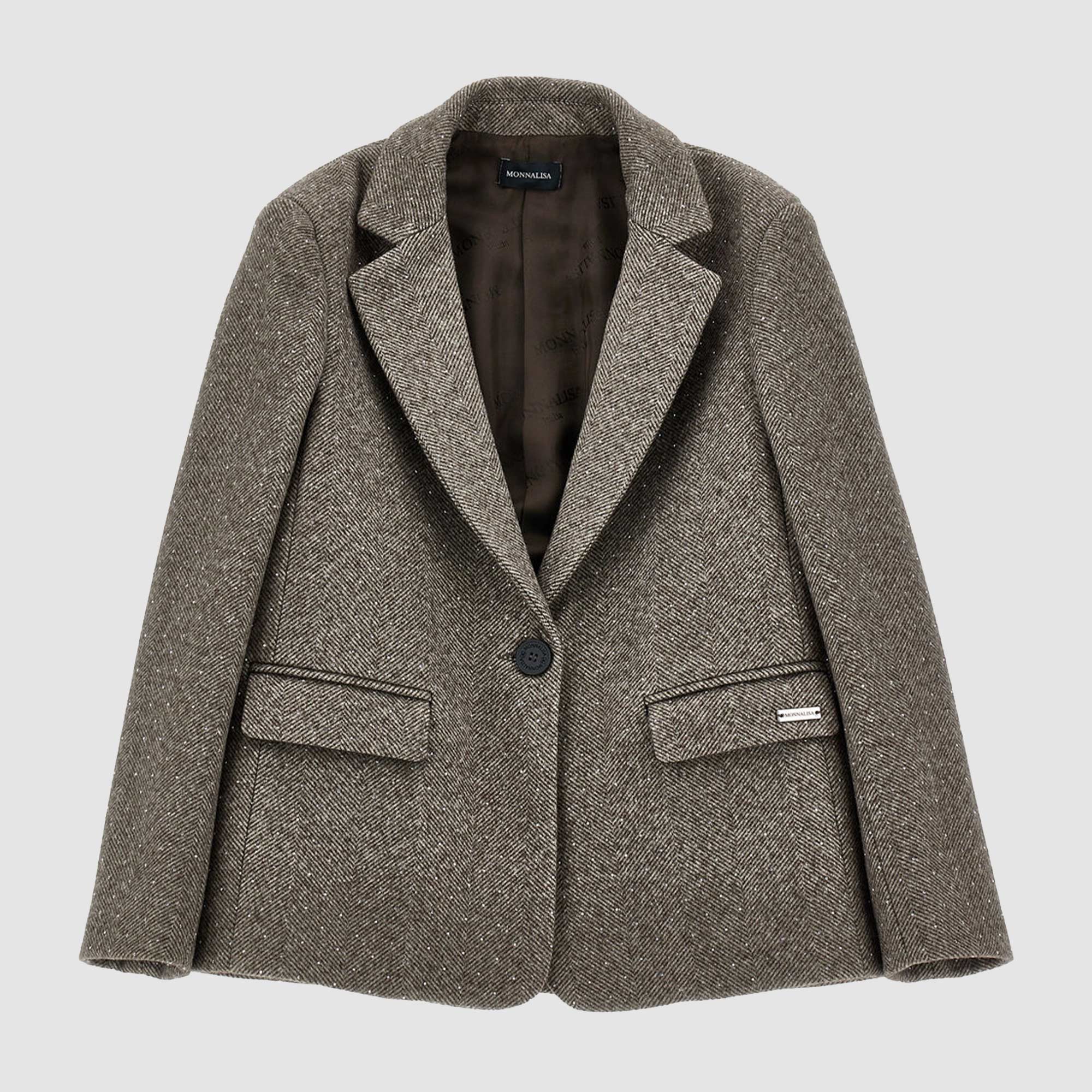 Giacca over Marrone firmata MONNALISA - annameglio.com abbigliamento moda