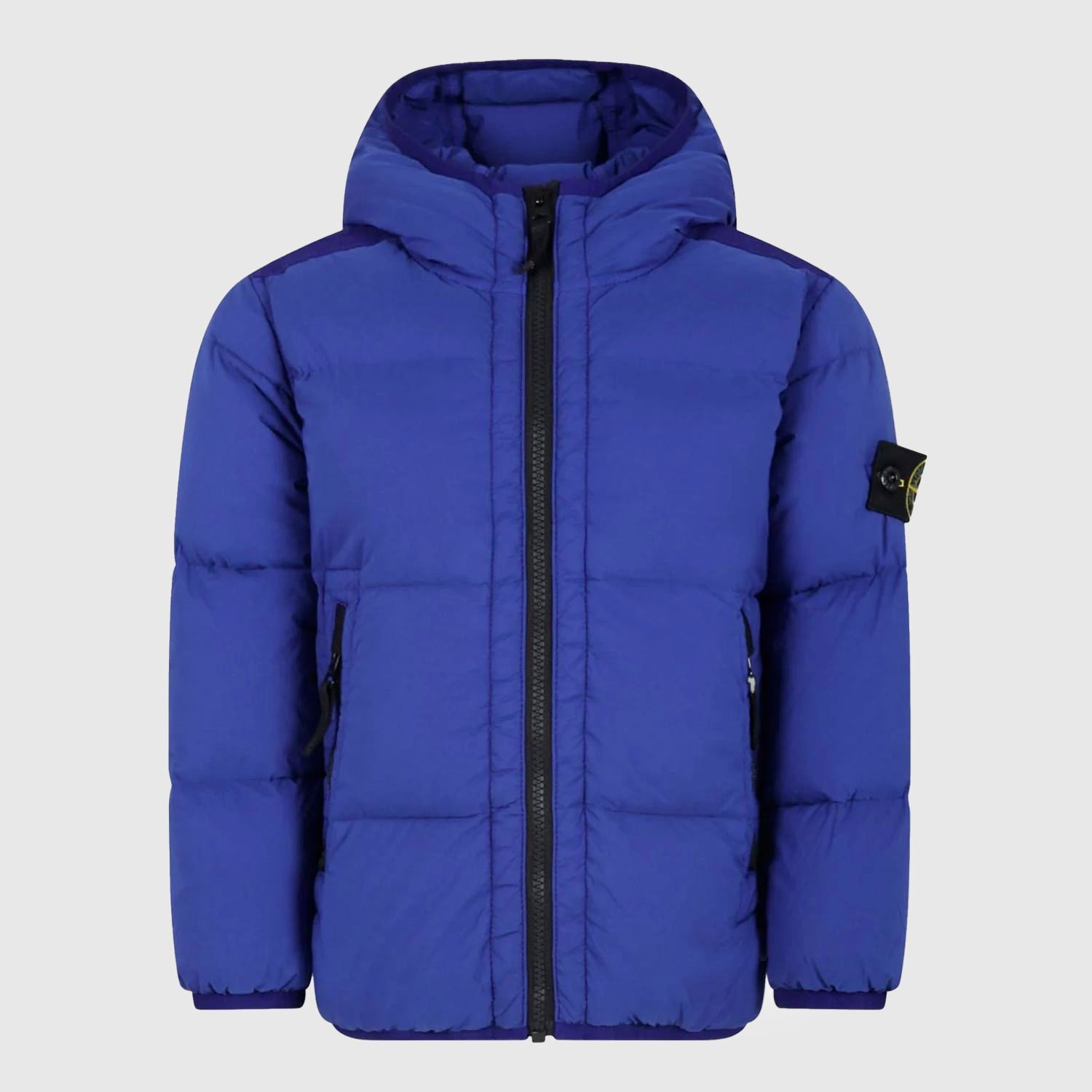 Piumino bomber azzurro in vera piuma - annameglio.com abbigliamento moda