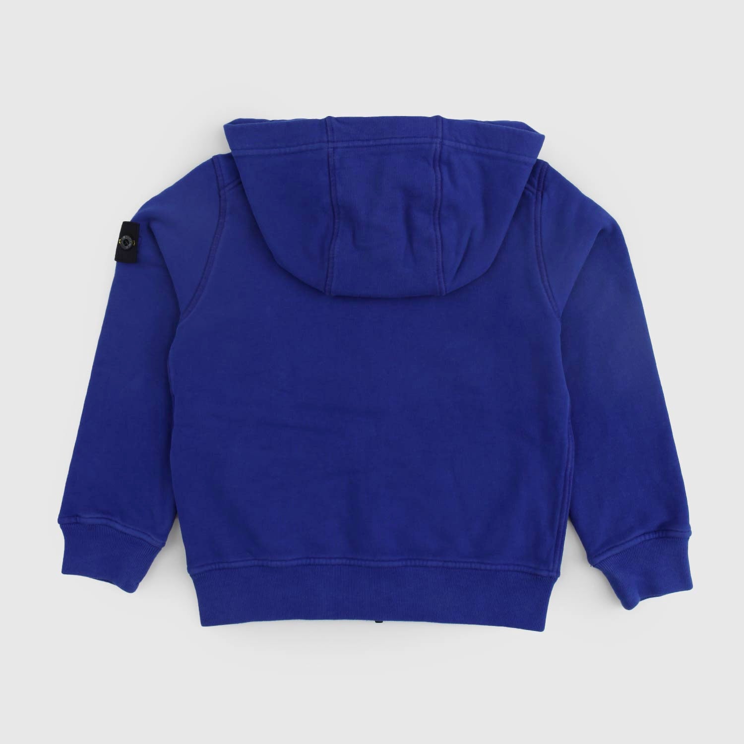 Felpa bluette con zip e tasca a marsupio - annameglio.com abbigliamento moda
