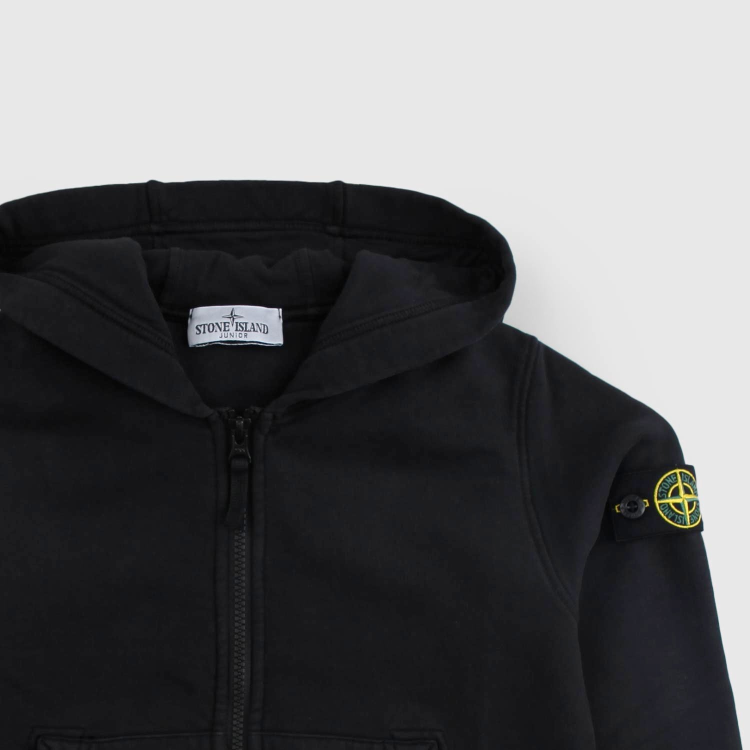 Felpa nera con zip e cappuccio - annameglio.com abbigliamento moda