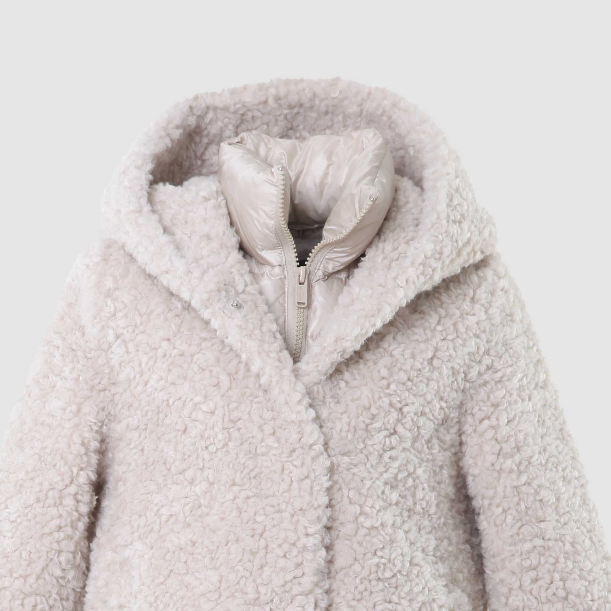 Cappotto lungo Chantilly in sherpa fleece - annameglio.com abbigliamento moda