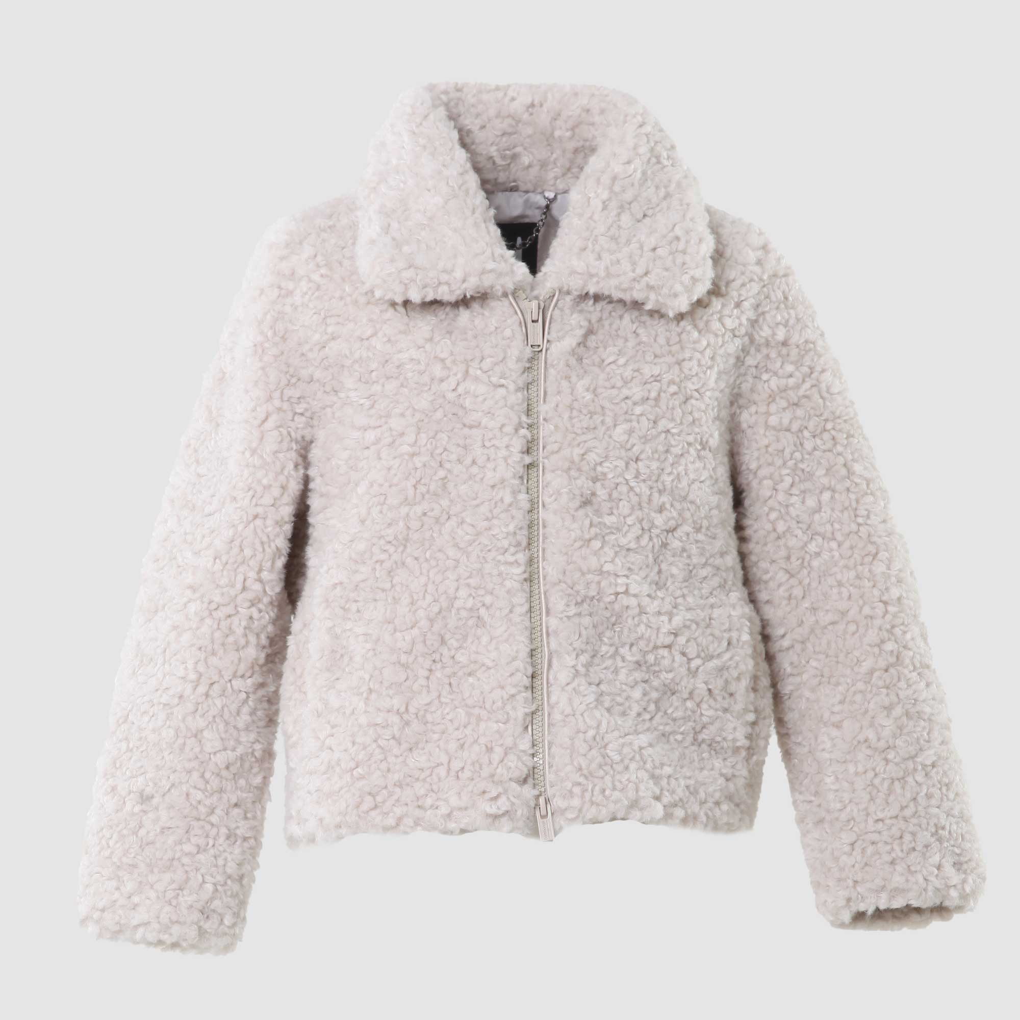 Cappotto corto Chantilly in sherpa fleece - annameglio.com abbigliamento moda